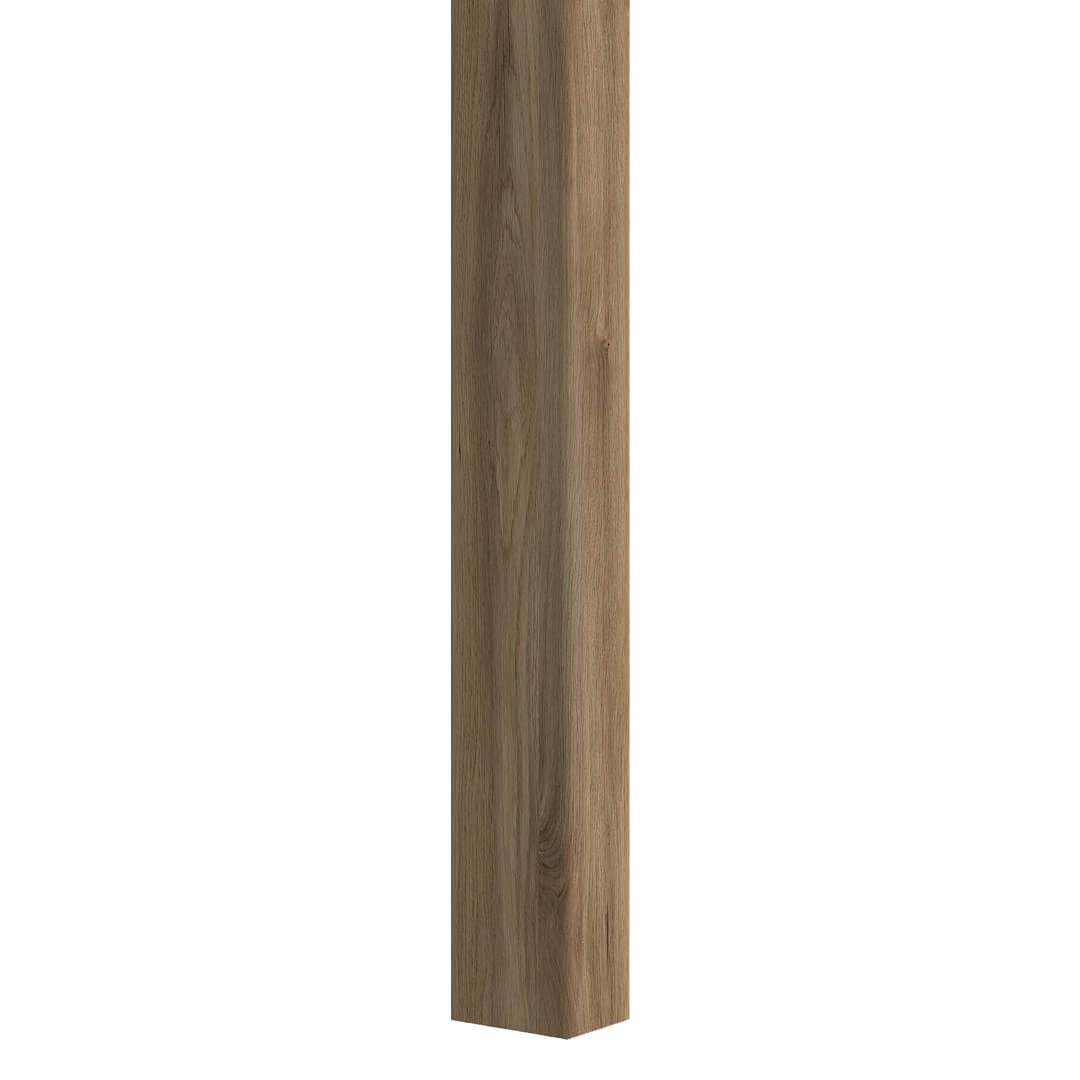 MDF sisustusrima tumma tammi 16x30 mm lähikuvassa