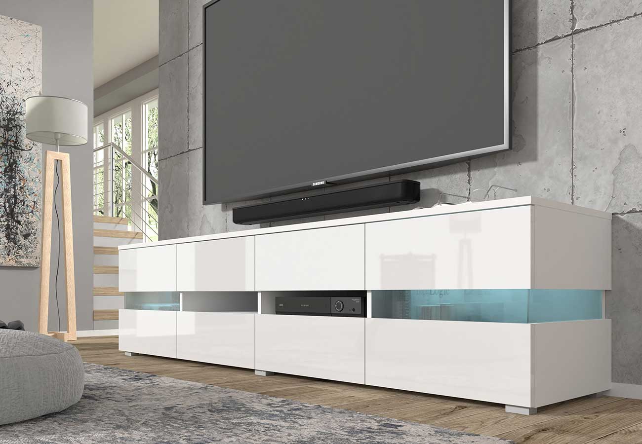 Tv-taso Viber 186cm korkeakiilto vaikoinen
