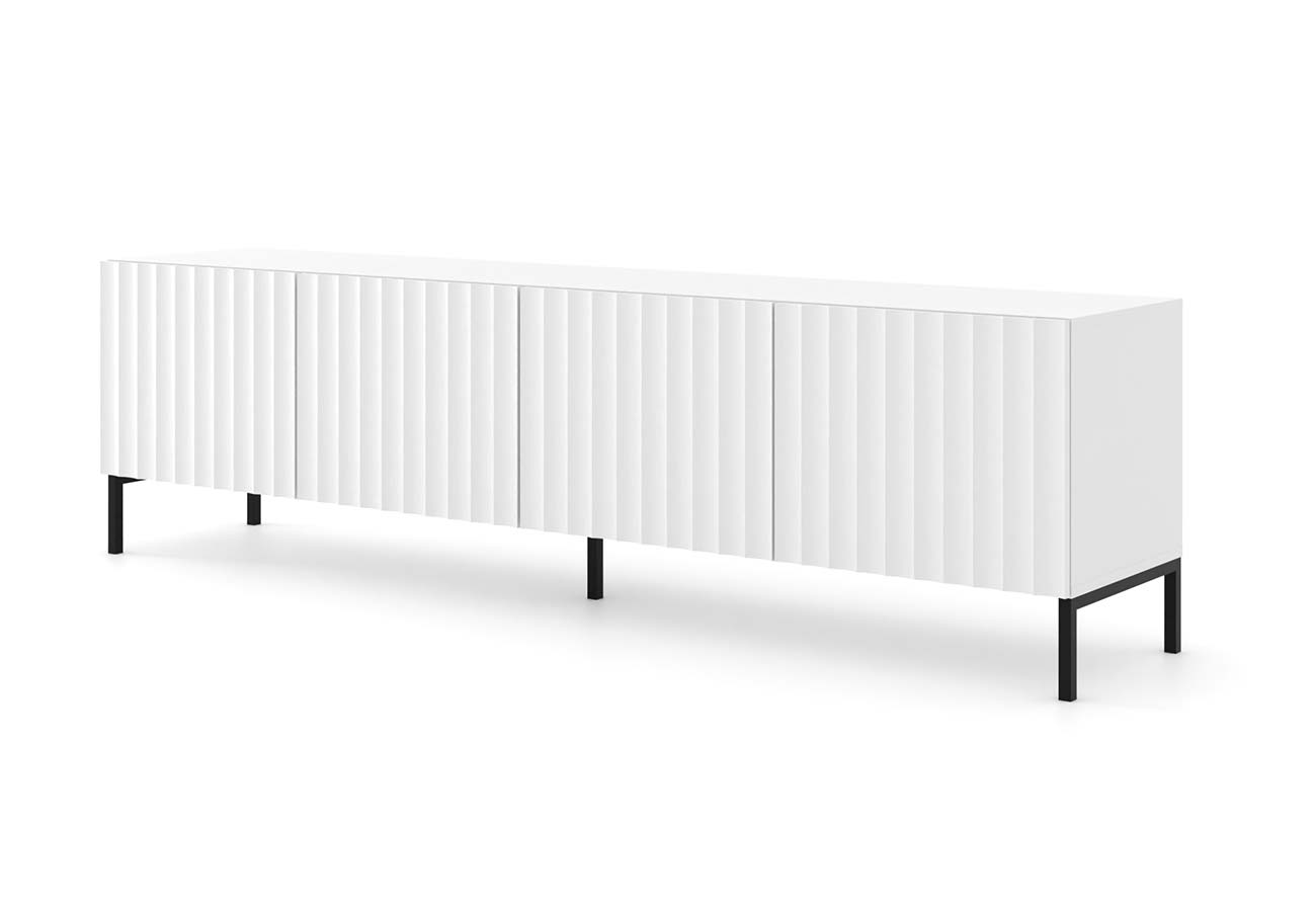 Tv-taso Wave 4D 200cm matta valkoinen