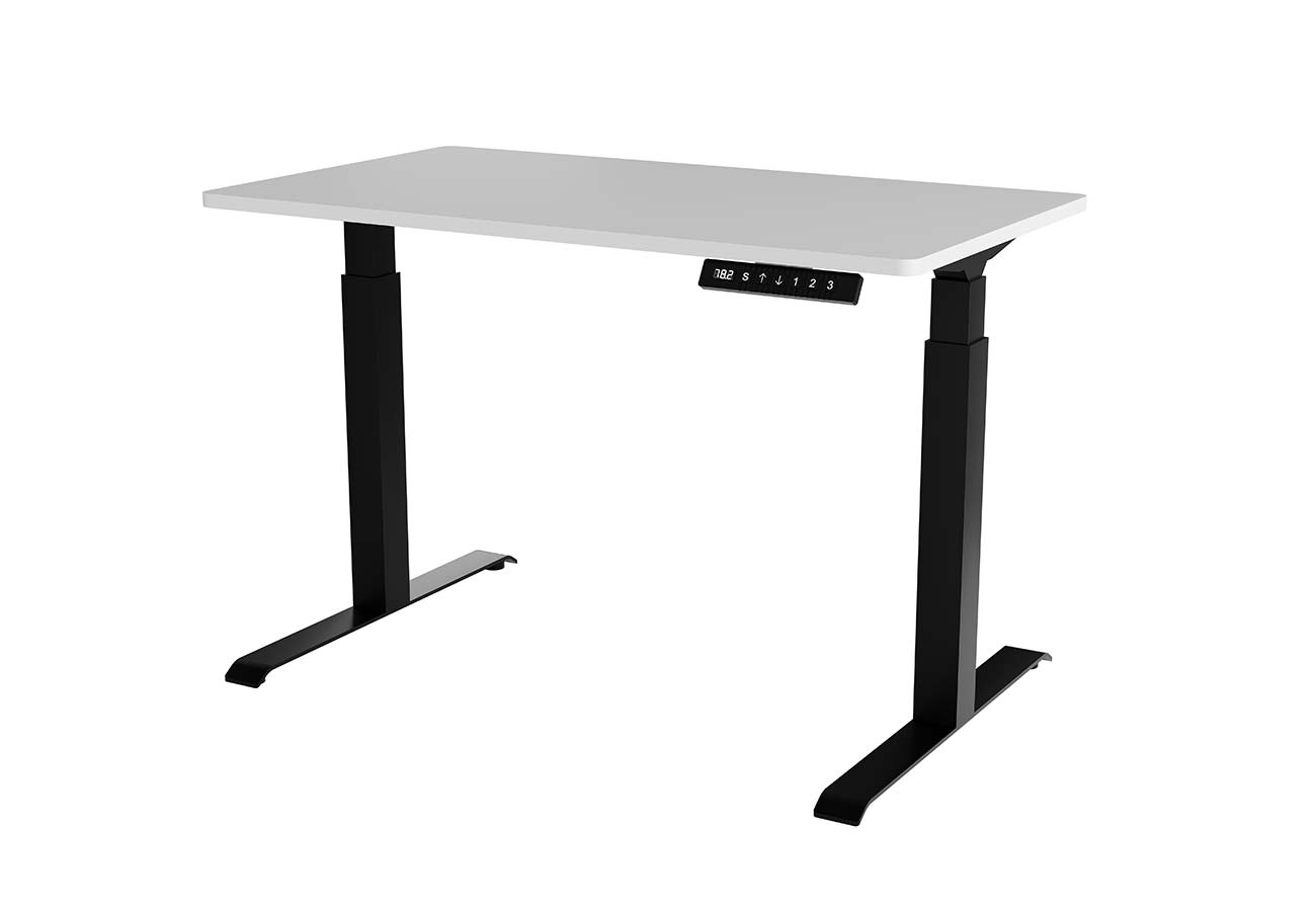 Työpöytä korkeussäädettävä 120cm valkoinen