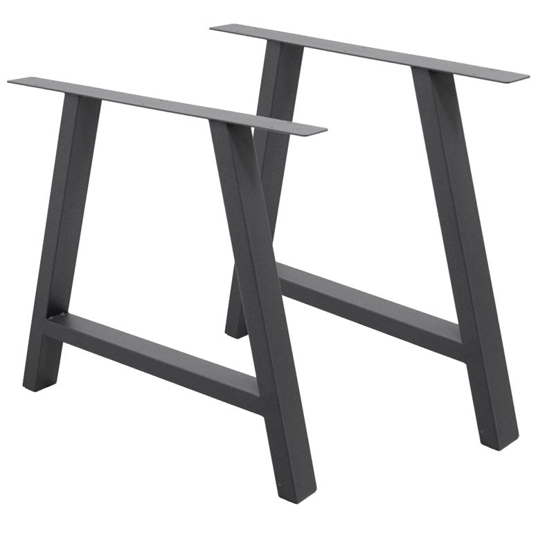 Metallinen pöydänjalka Tumman Harmaa A 70cm 2kpl