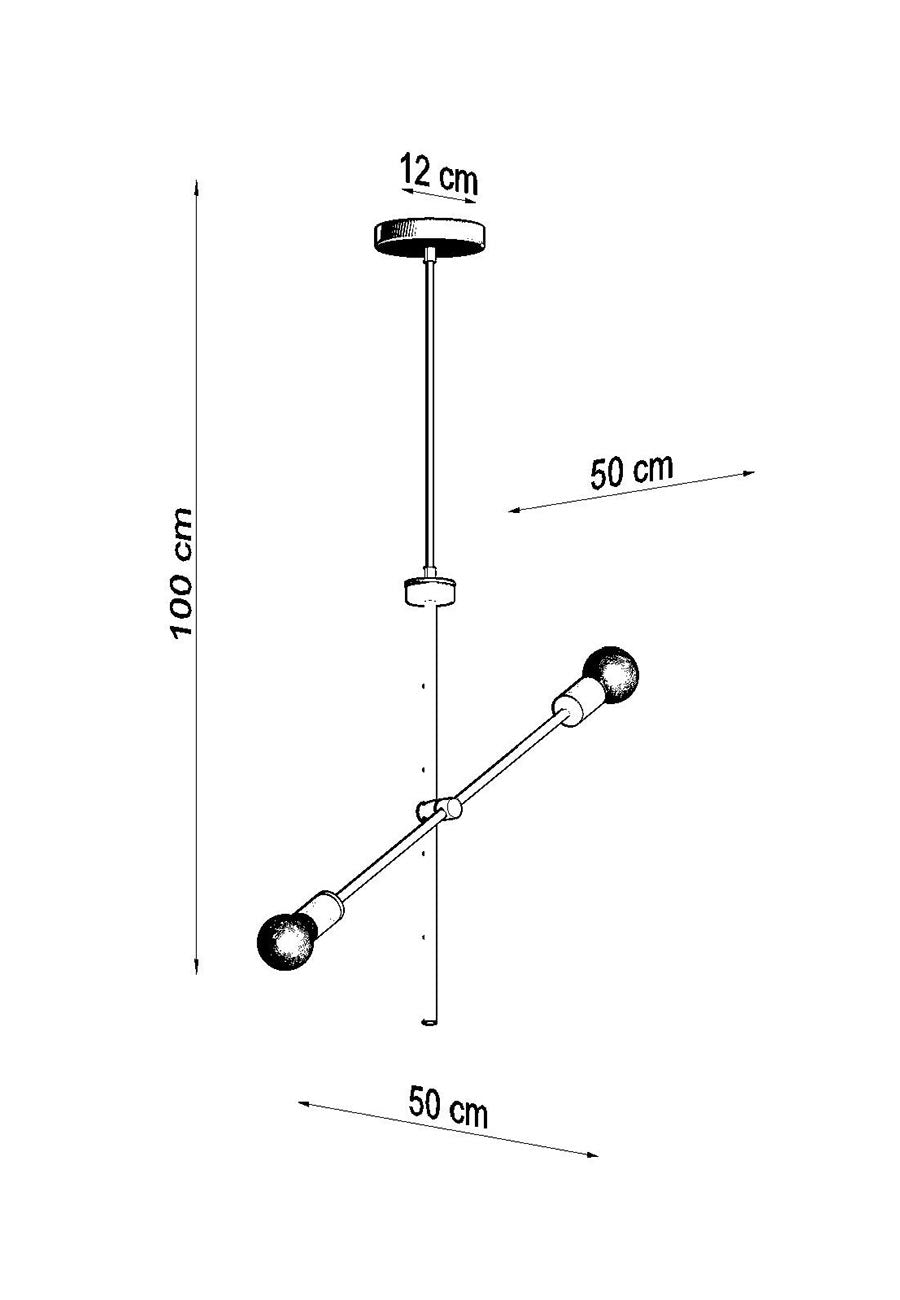 Riippuvalaisin Concept 2 Mitat