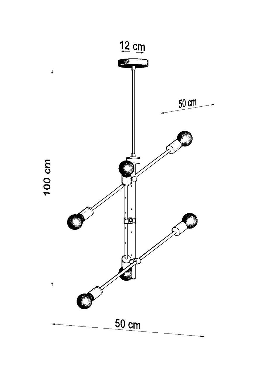 Riippuvalaisin Concept 6 Mitat