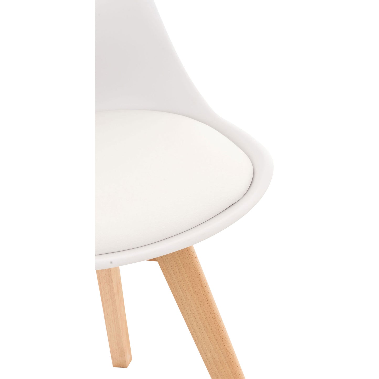 Ruokatuoli kuppituoli Valkoinen 83cm