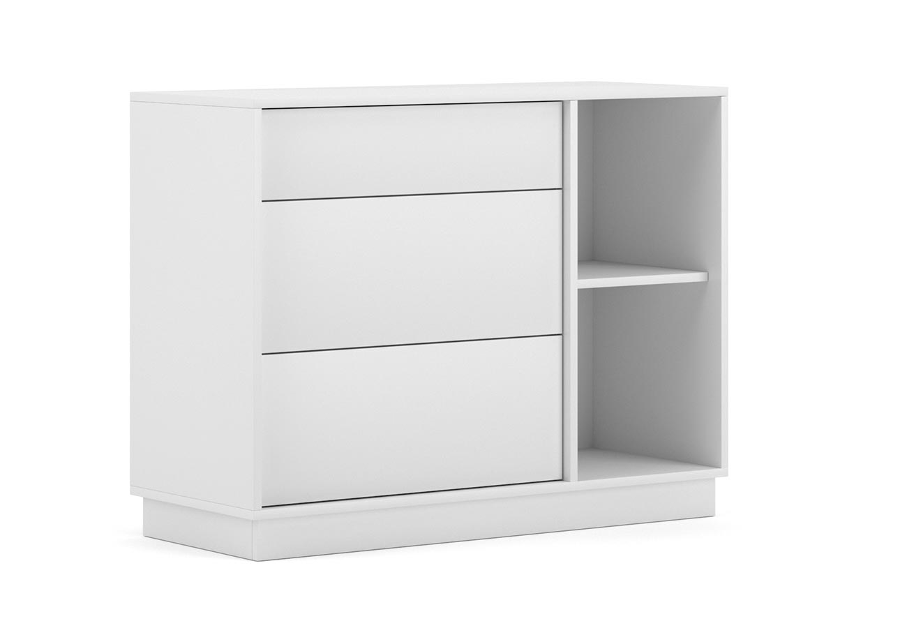 Lipasto Alba Matta Valkoinen 100cm