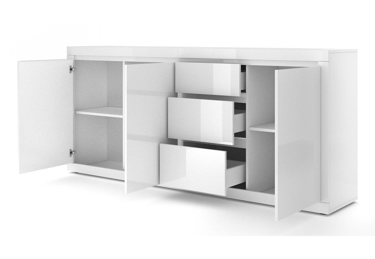 Lipasto Bianco 4 Valkoinen 195cm kaapistot