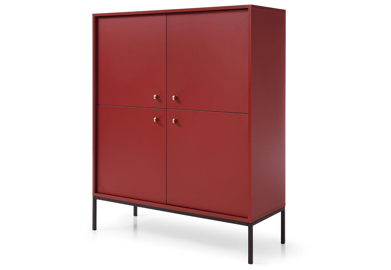Punainen lipasto Bhome.fi 104cm