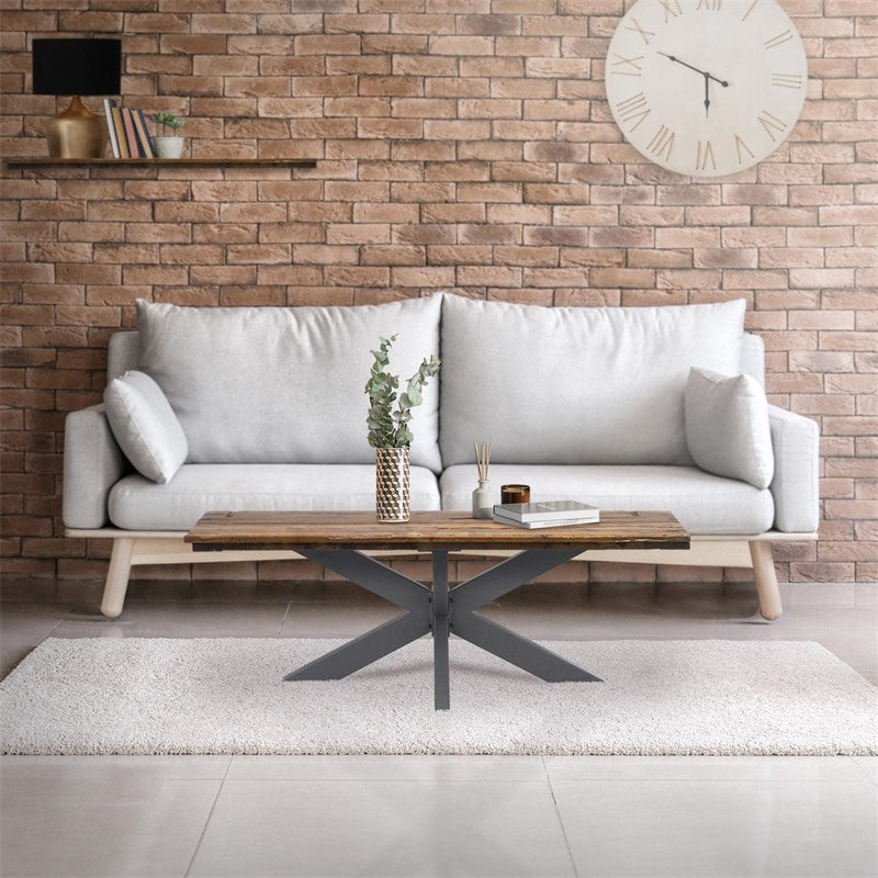 Metallinen pöydänjalka Antrasiitti X 98cm sohvapöytä