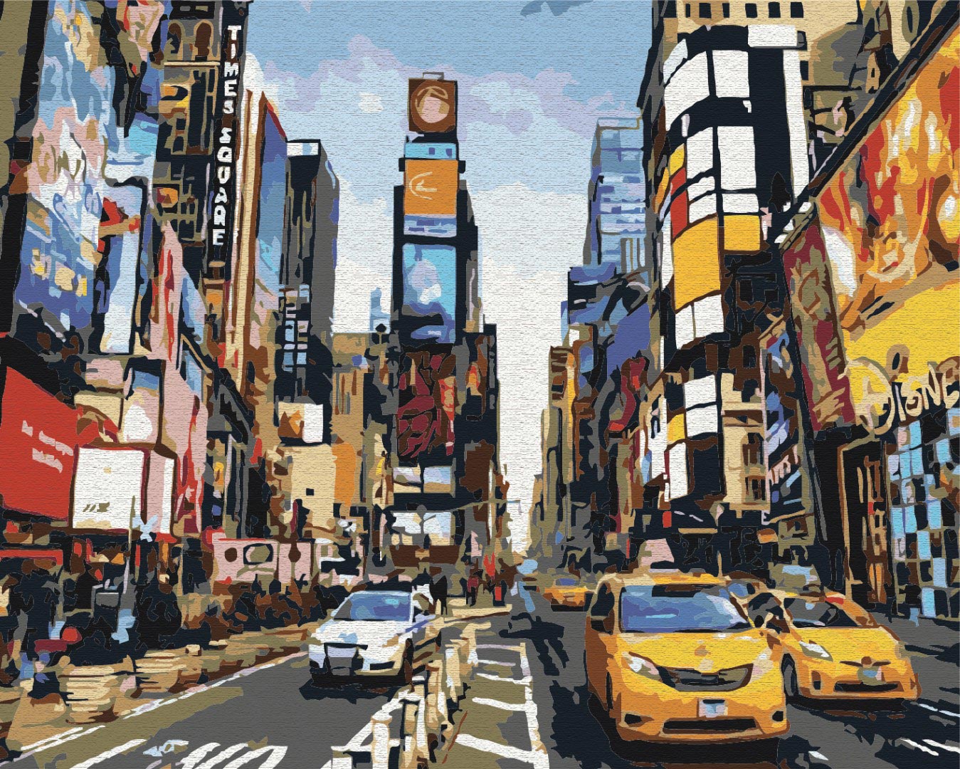 Paint by Numbers Times Square Life