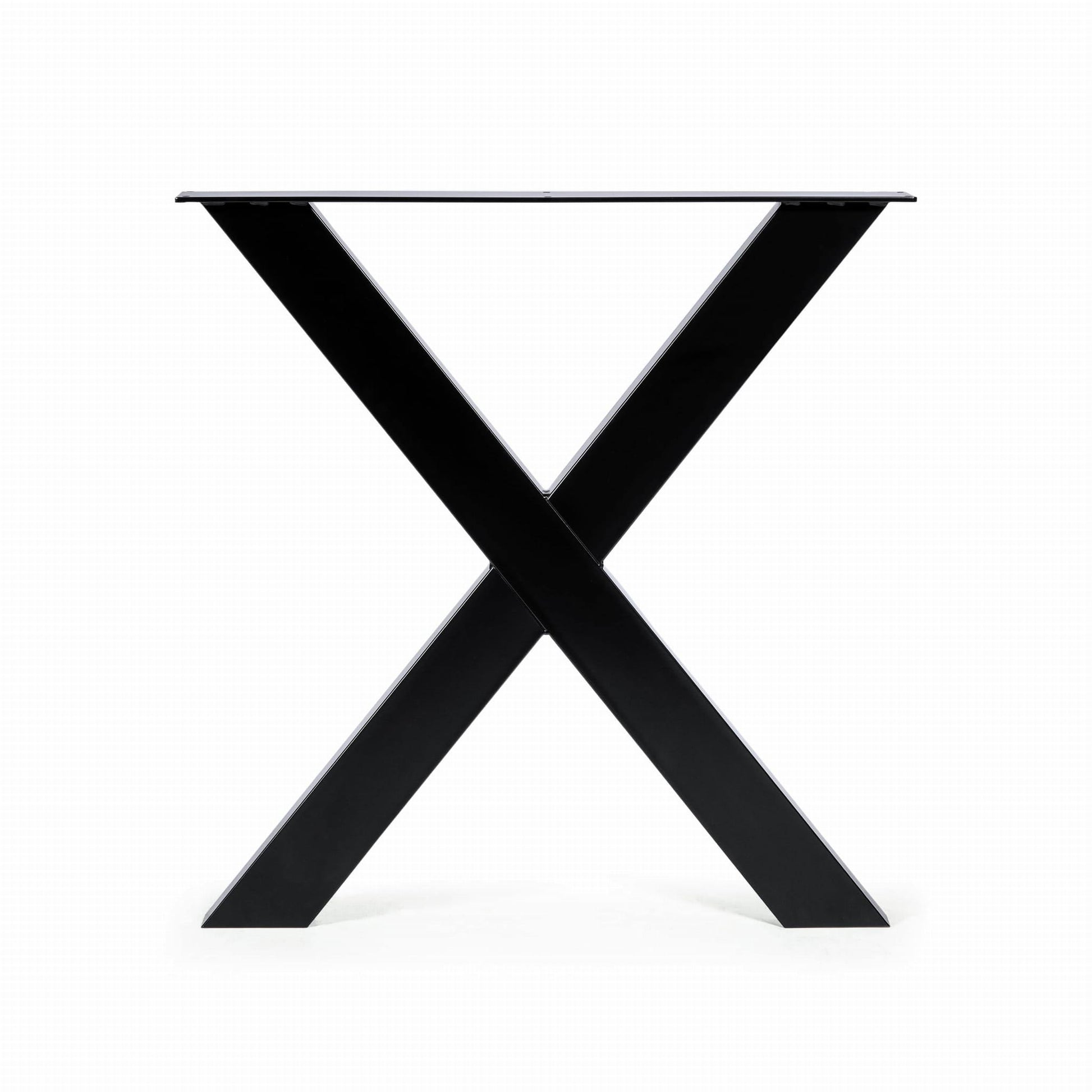Metallinen Pöydänjalka X malli musta