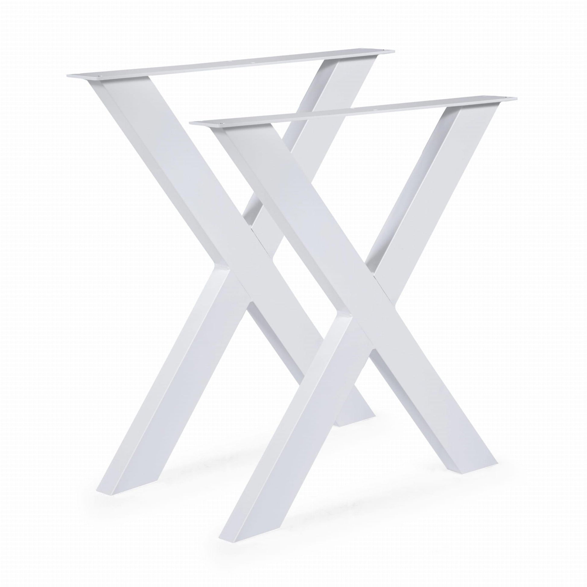 Metallinen Pöydänjalka X Valkoinen