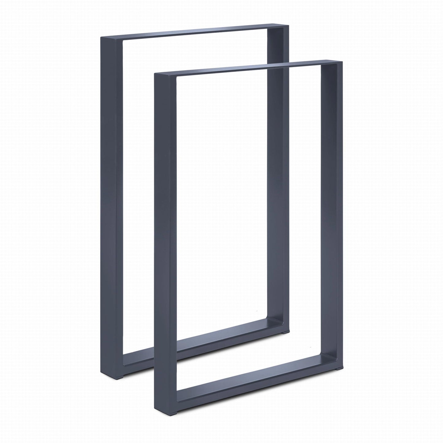 Harmaa metallinen pöydänjalka 40x20mm