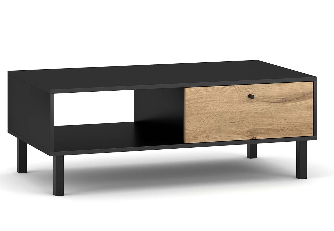 Sohvapöytä Zano Musta / Tammi 110cm