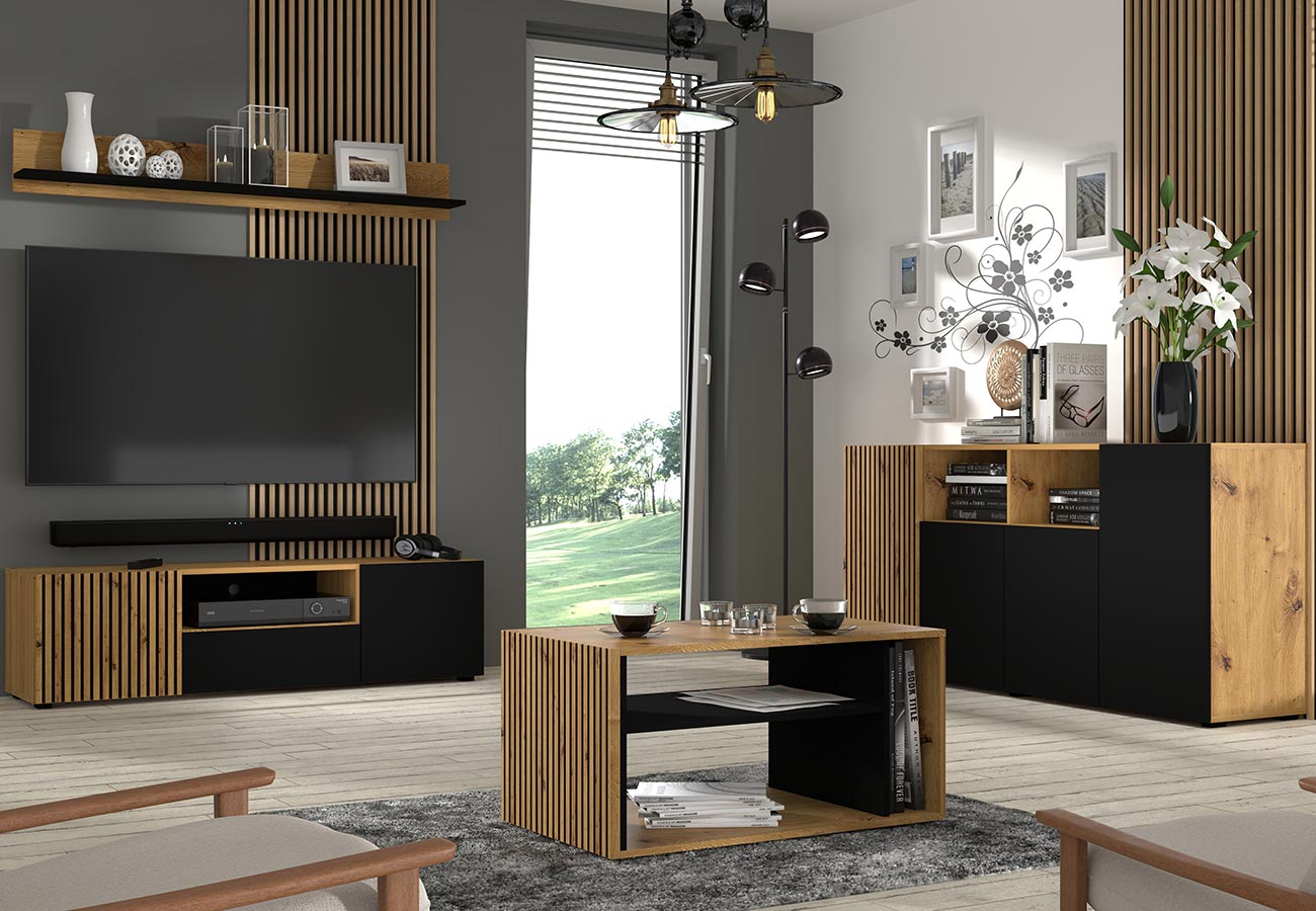 Tori huonekalut matta musta artisan tammi oak