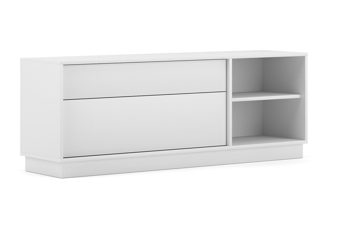 Tv-taso Alba Matta Valkoinen 136cm