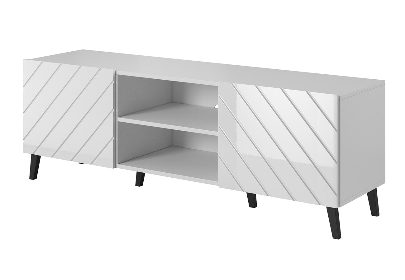 Tv-taso Aspen 150cm Valkoinen jalallinen