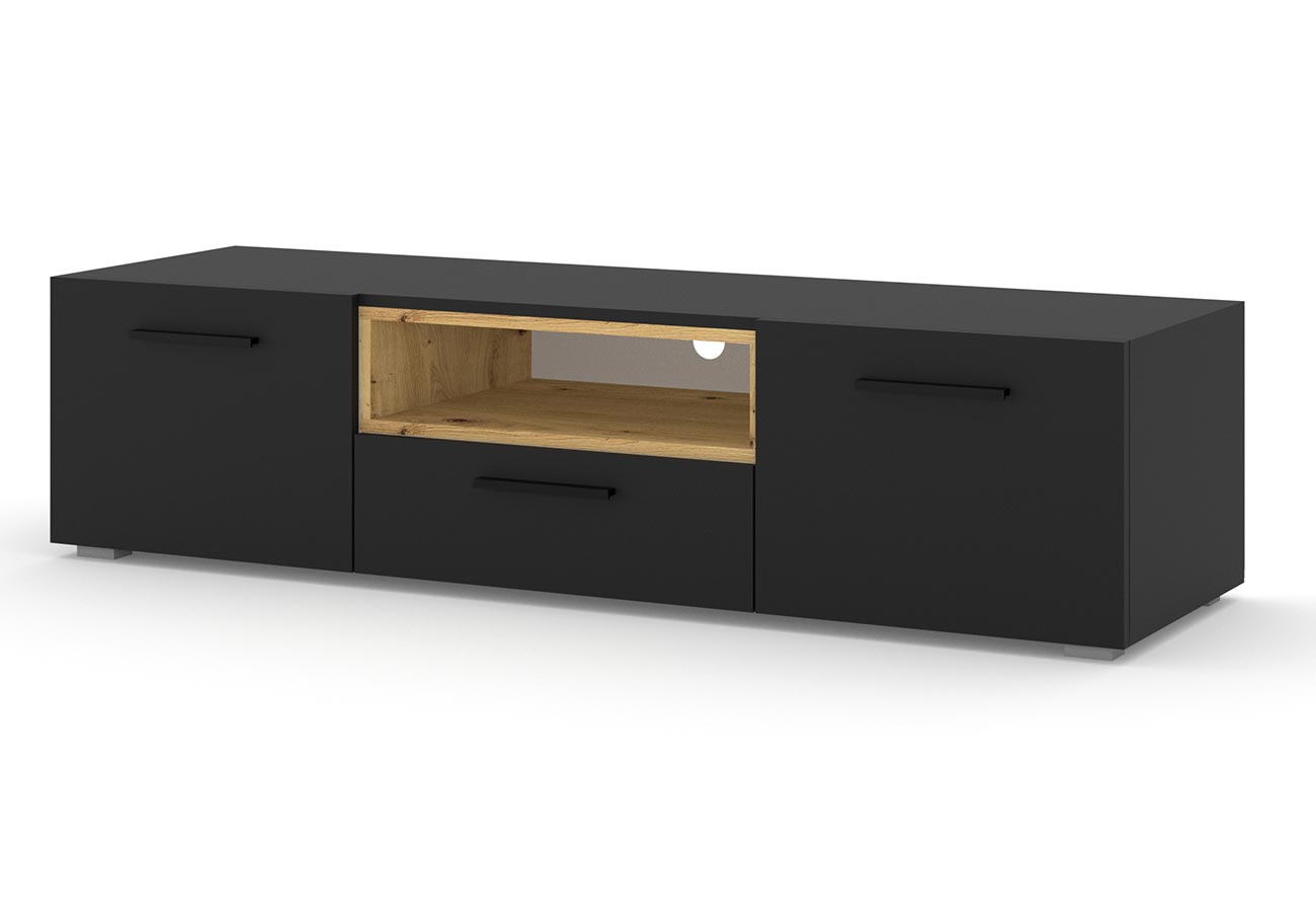 Tv-taso Fenja Matta Musta / Tammi 150cm