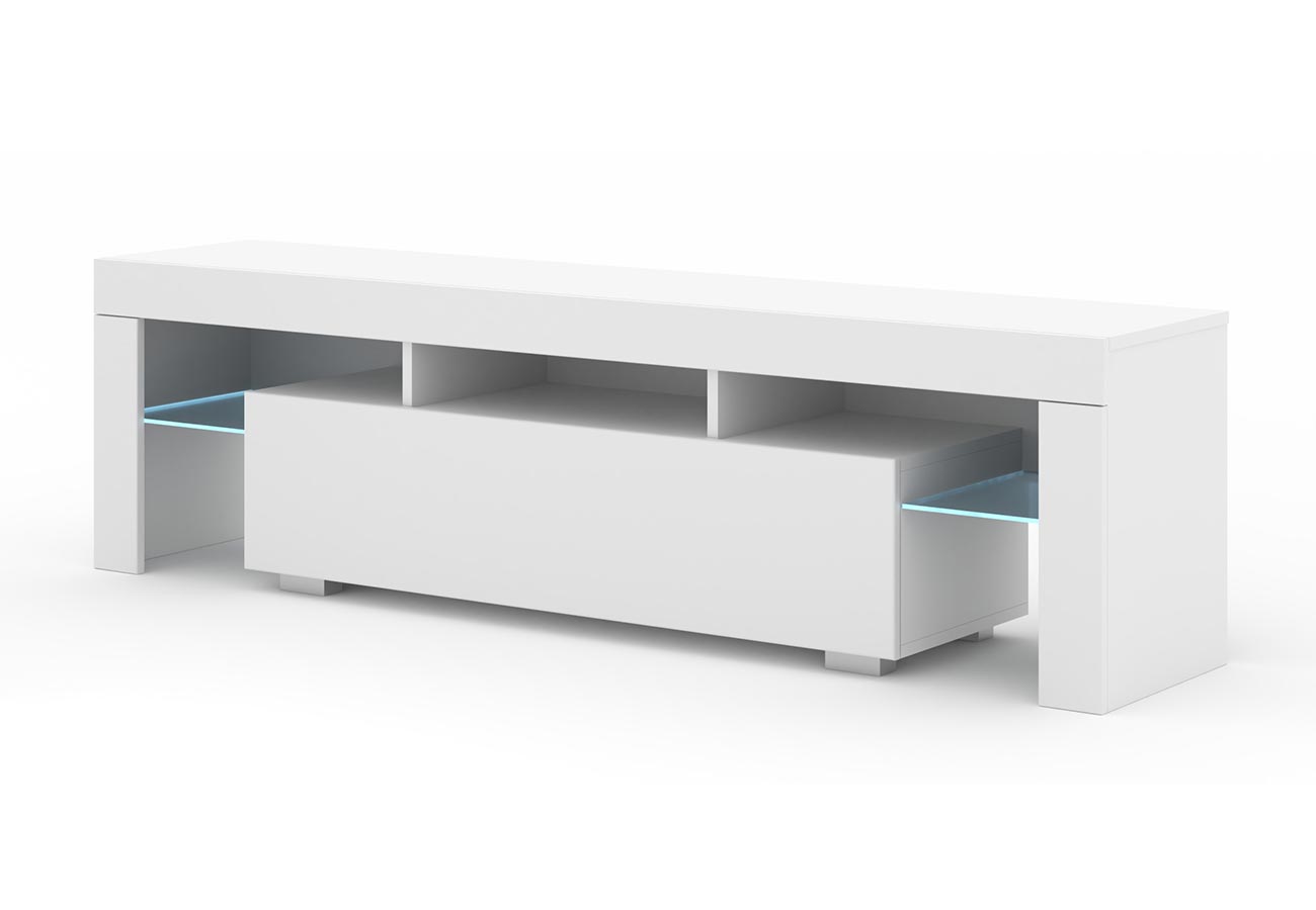 Tv-taso Mika matta valkoinen162cm led
