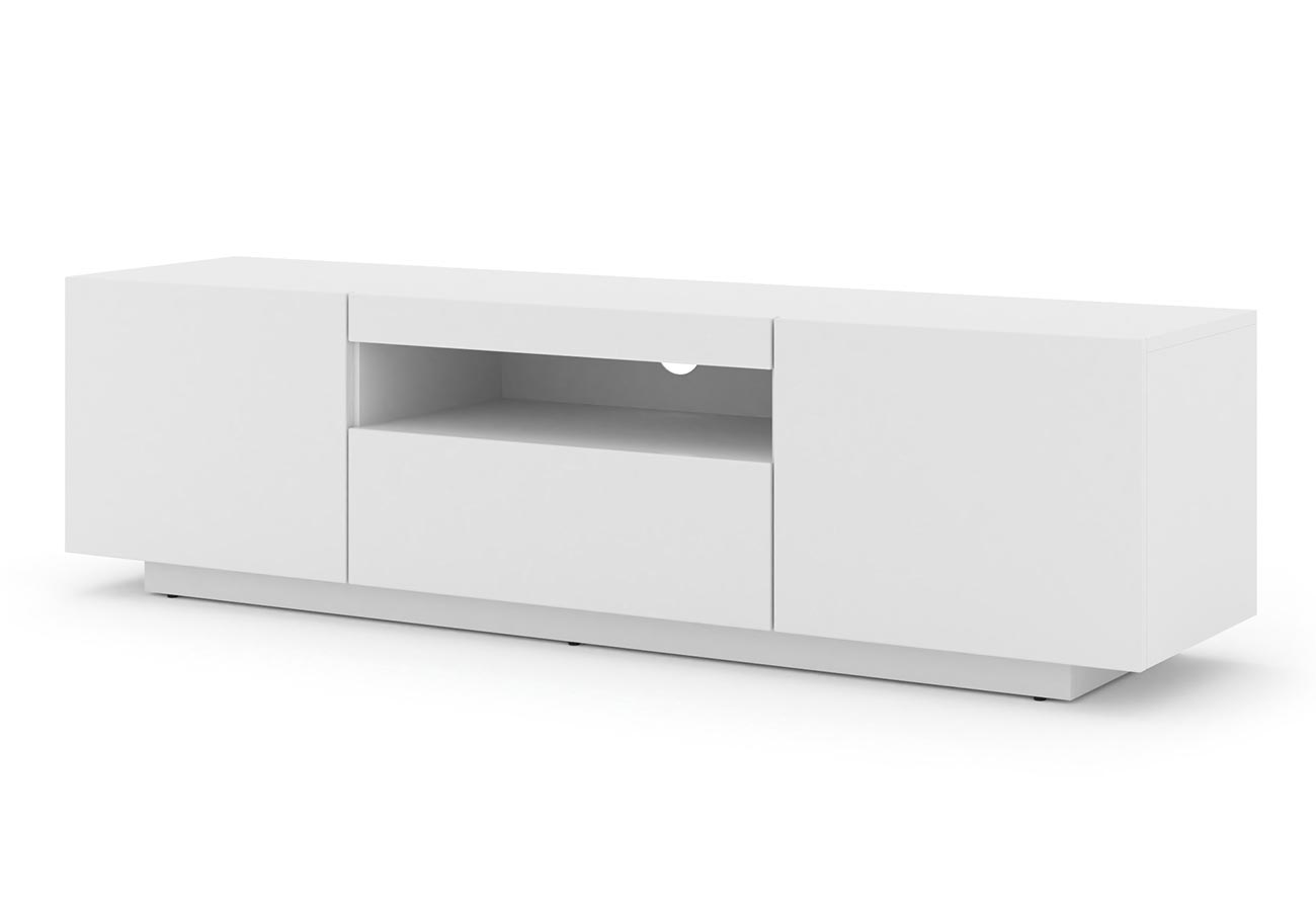 Tv-taso Prime 150cm matta valkoinen lattiamalli