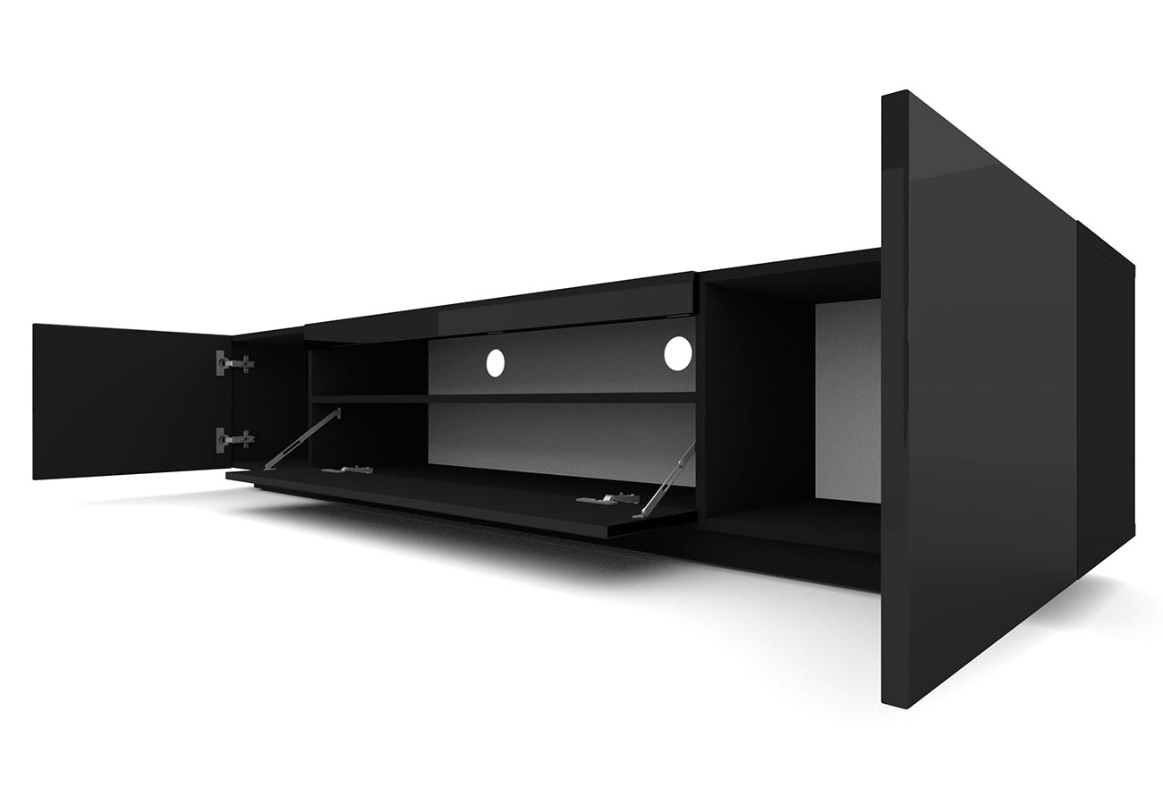 Tv-taso Prime Musta 200cm