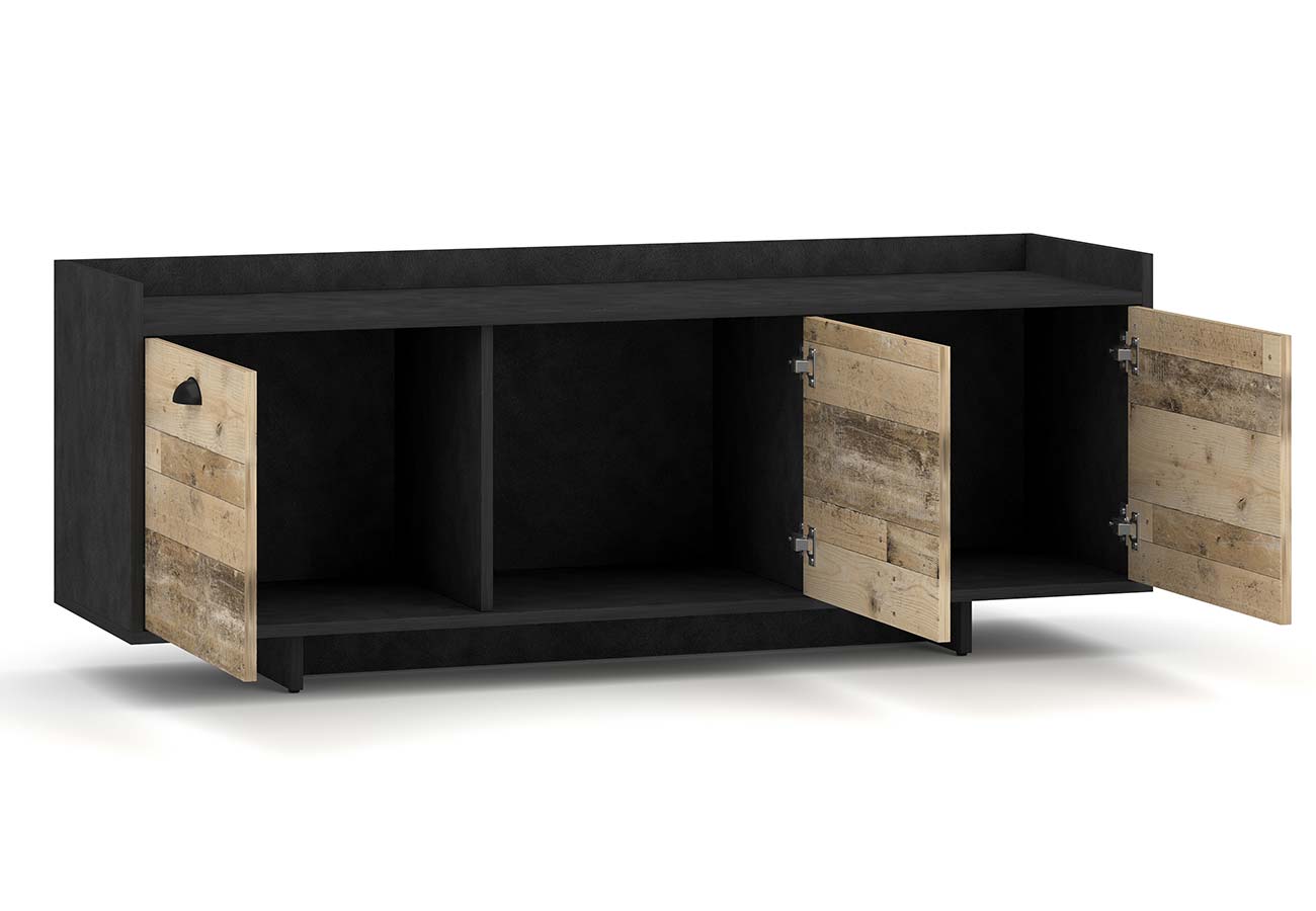 Tv-taso Rustic 140cm kaapit