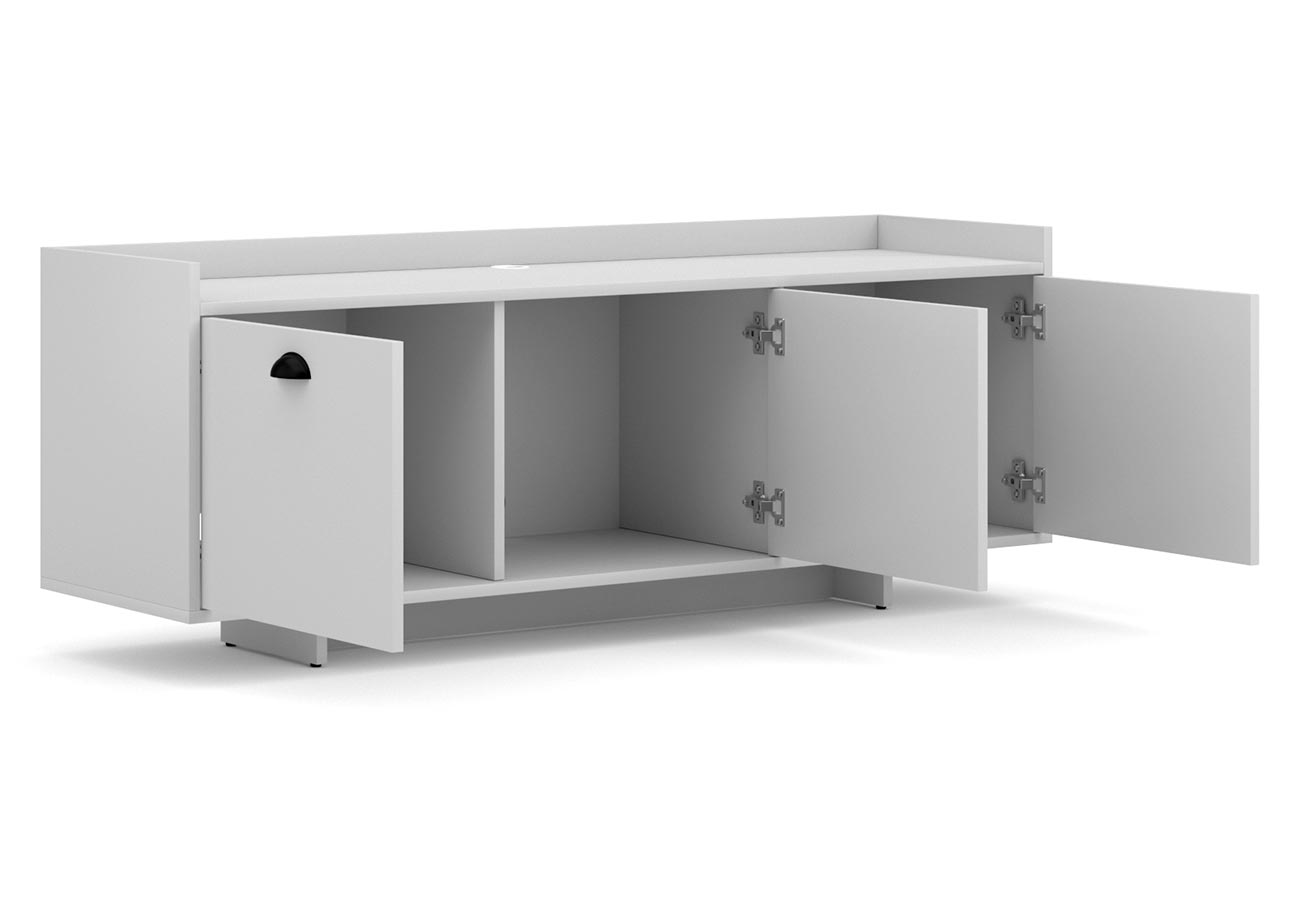Tv-taso Rustic Valkoinen 140cm kaapit