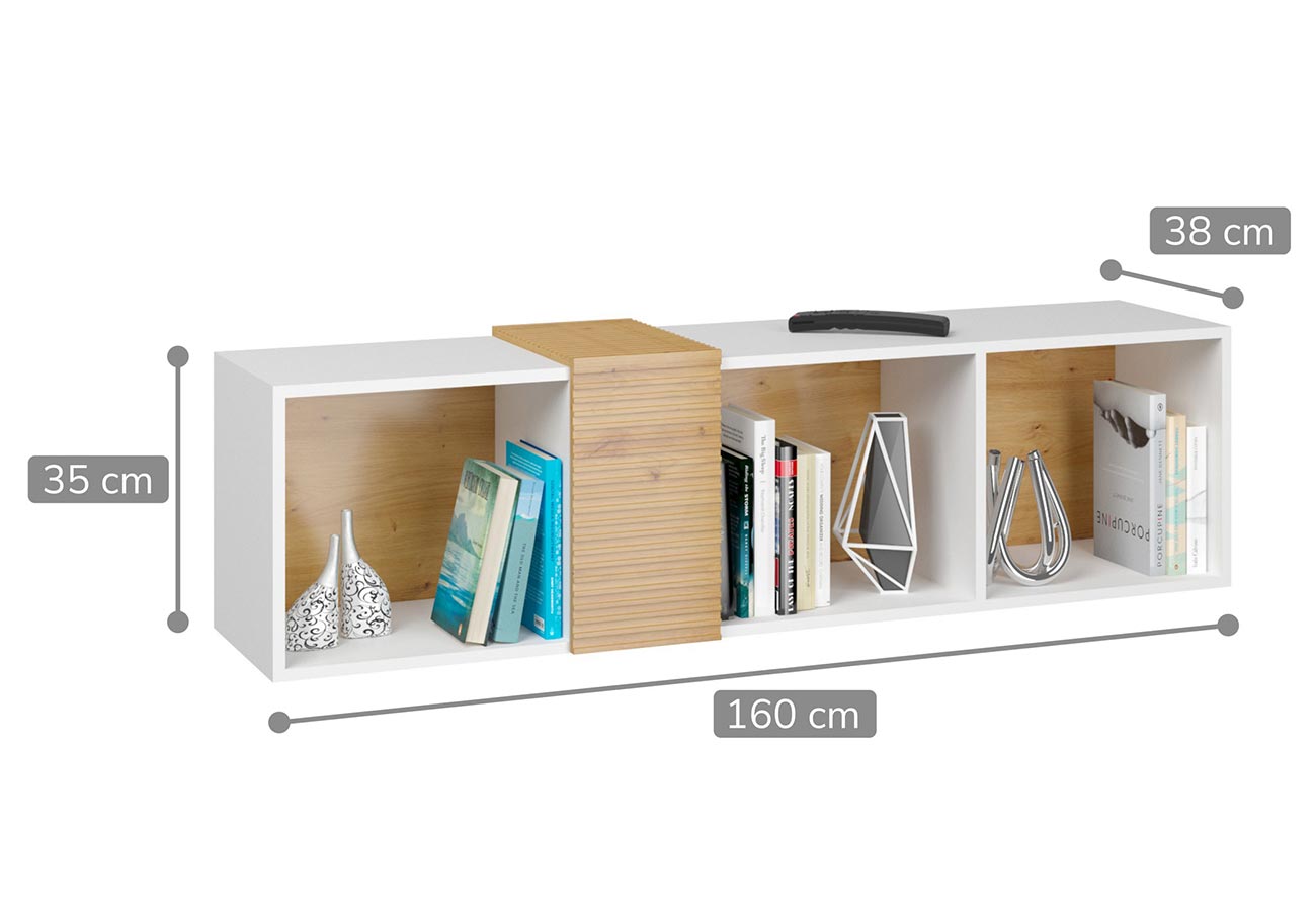 Tv-taso Vanta 2 matta valkoinen mitat