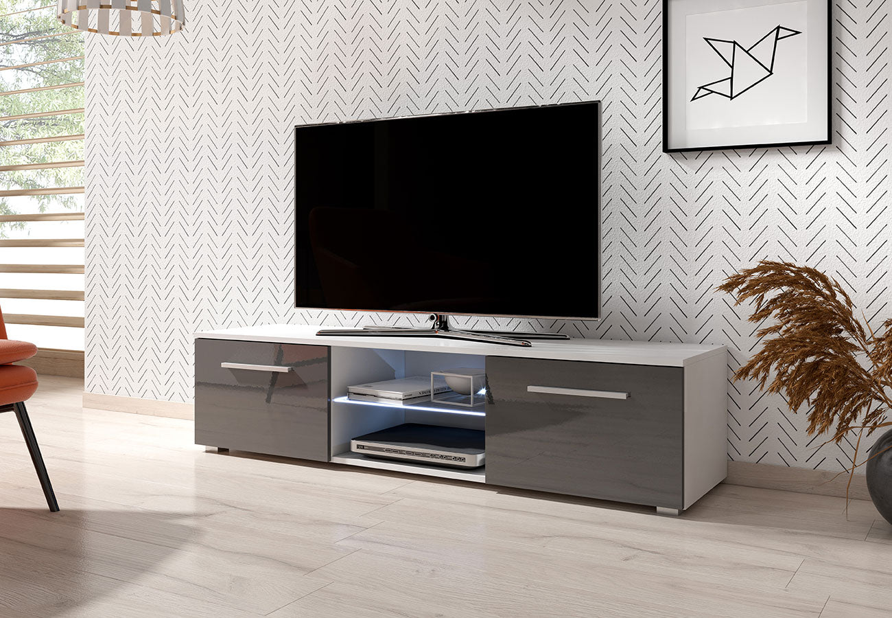 Tv-taso Vila Led Harmaa 140cm