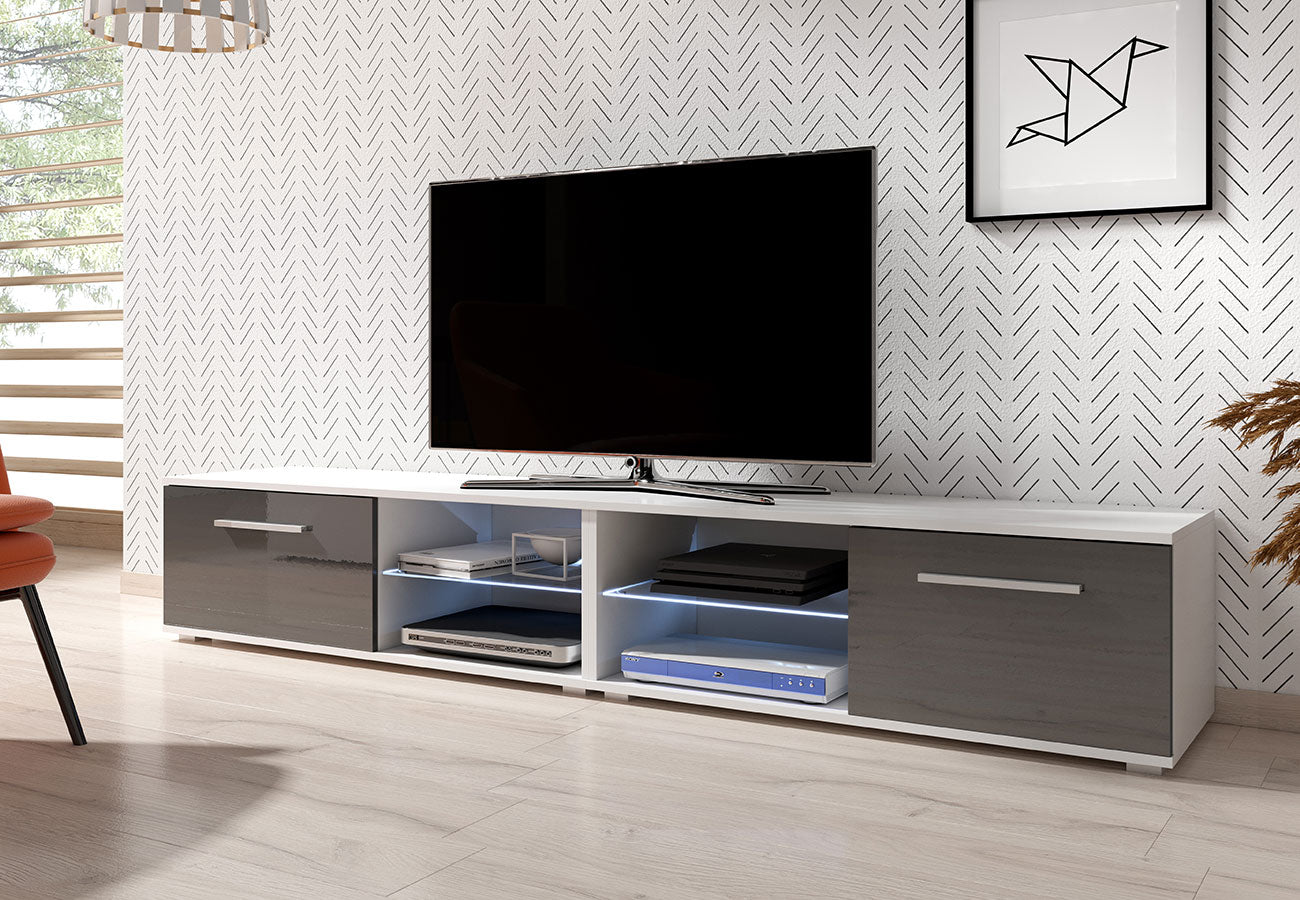 Tv-taso Vila Led Harmaa 200cm