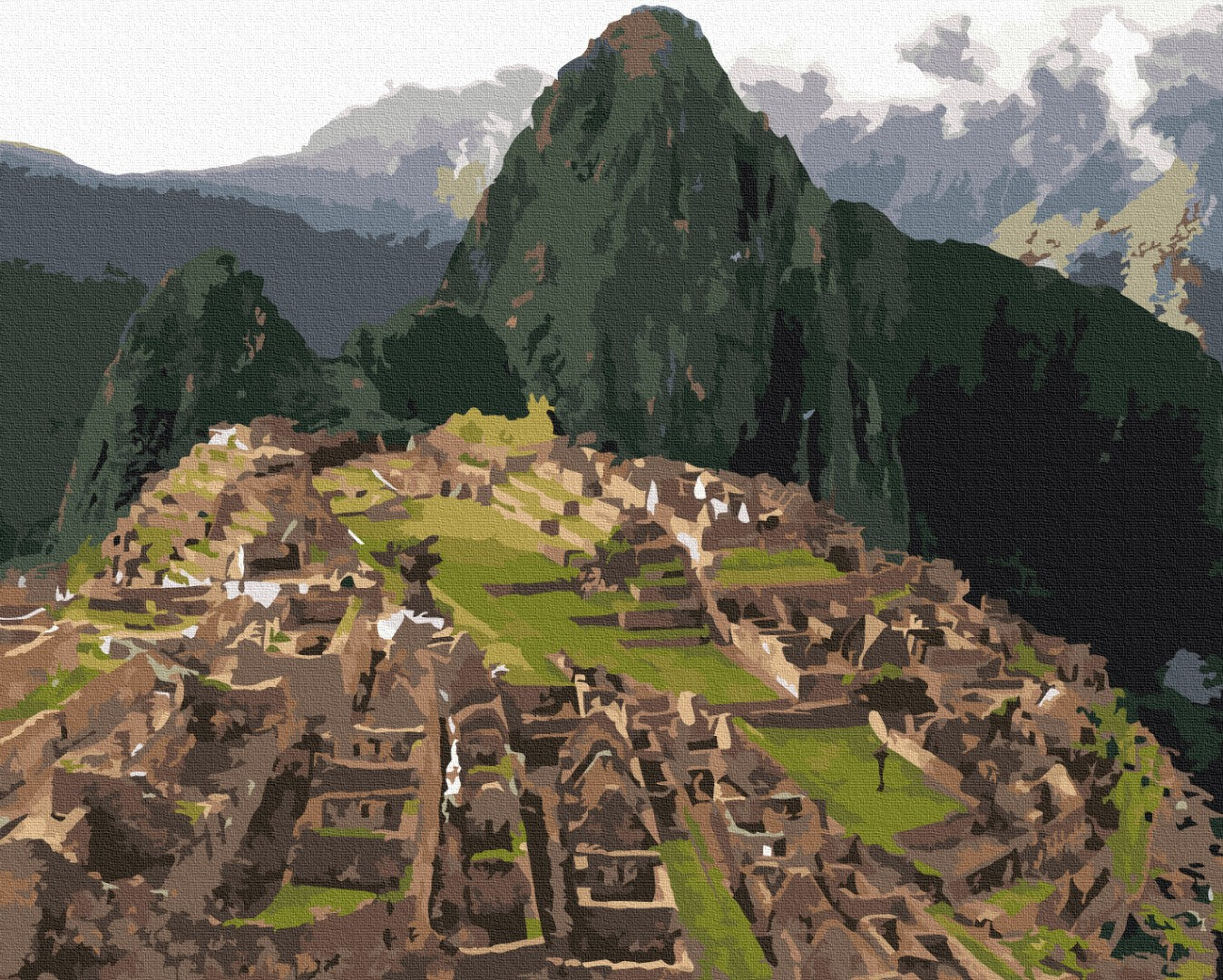 Maalaa numeroin Paint by numbers Machu Picchu