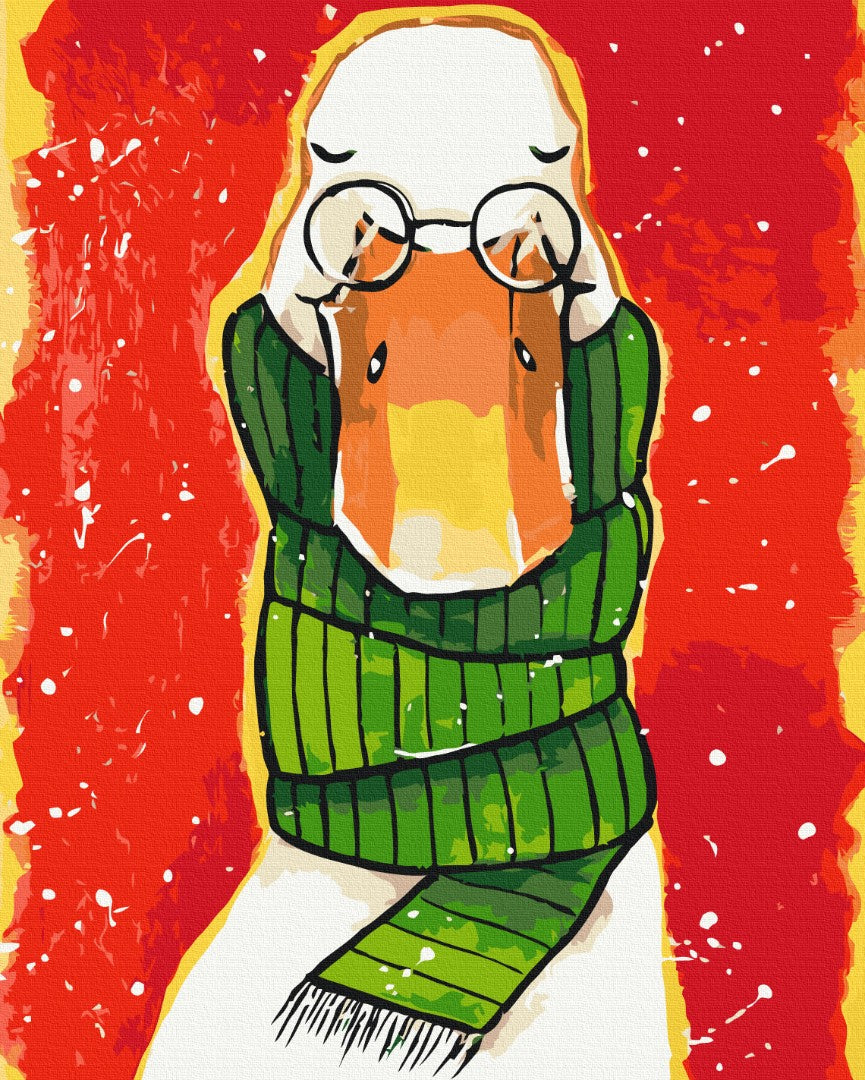 Maalaa numeroin Paint by numbers Warm scarf © ANNART