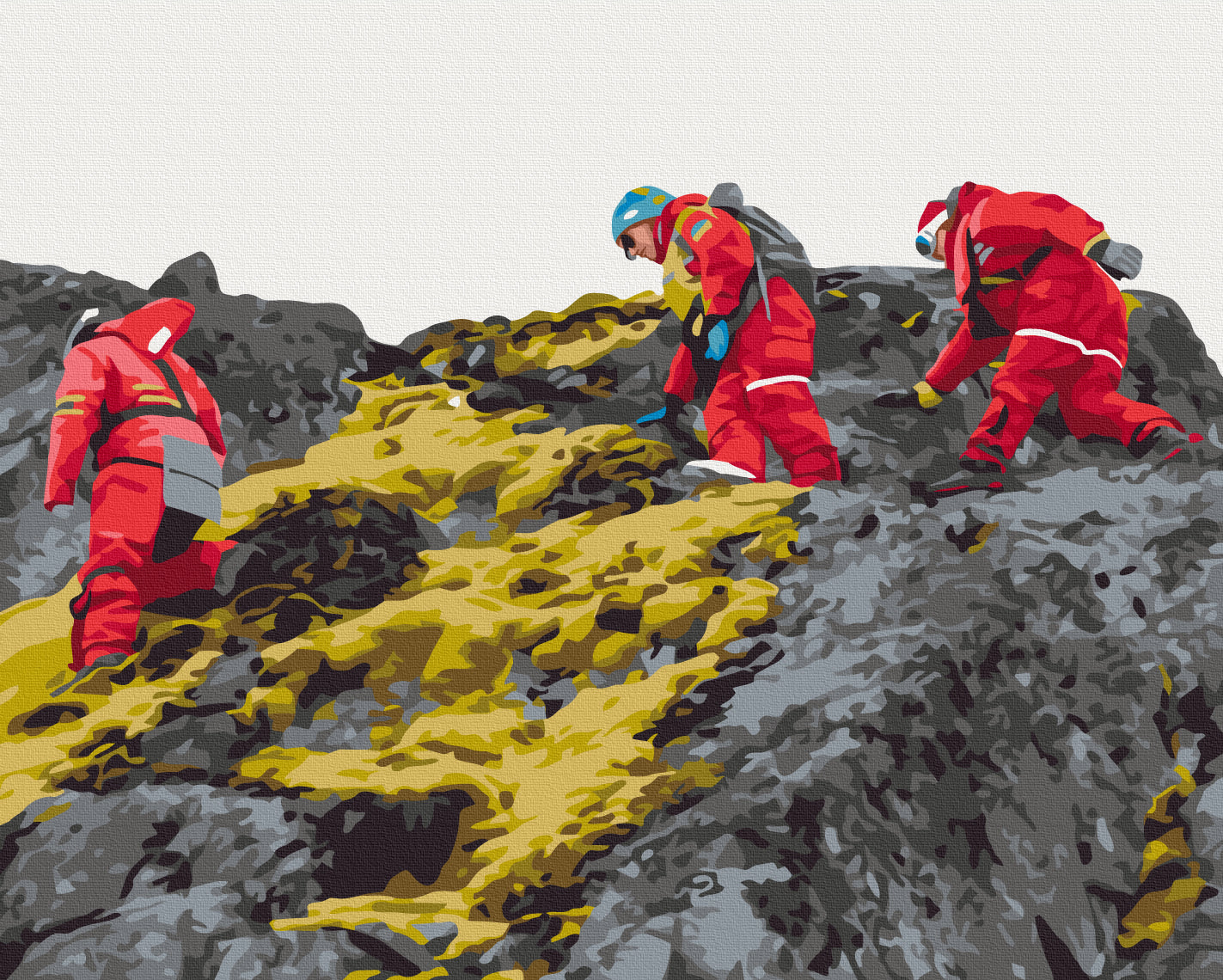 Maalaa numeroin Paint by numbers Polar explorers © Yuriy Shepeta