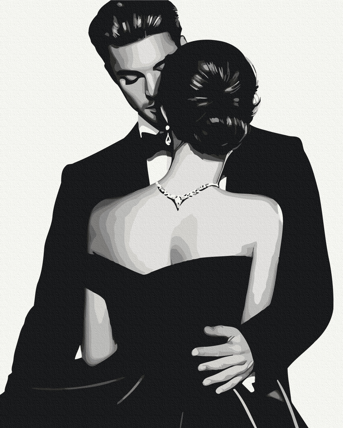 Maalaa numeroin Paint by numbers Elegant romance