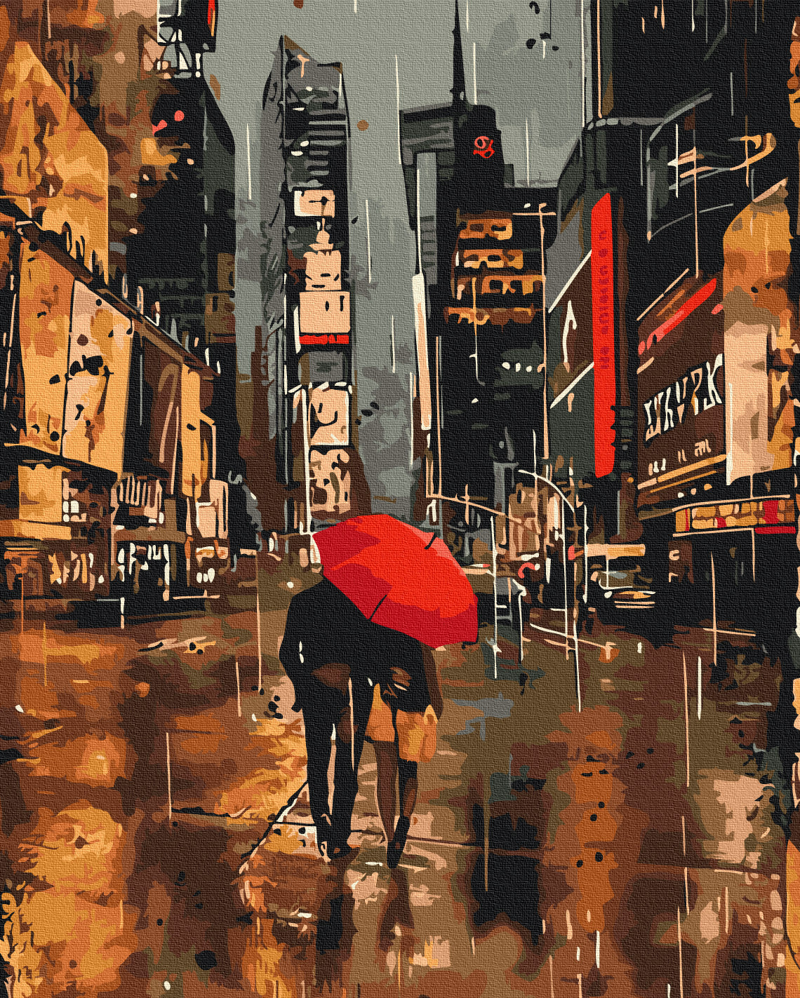 Maalaa numeroin Paint by numbers Urban romance