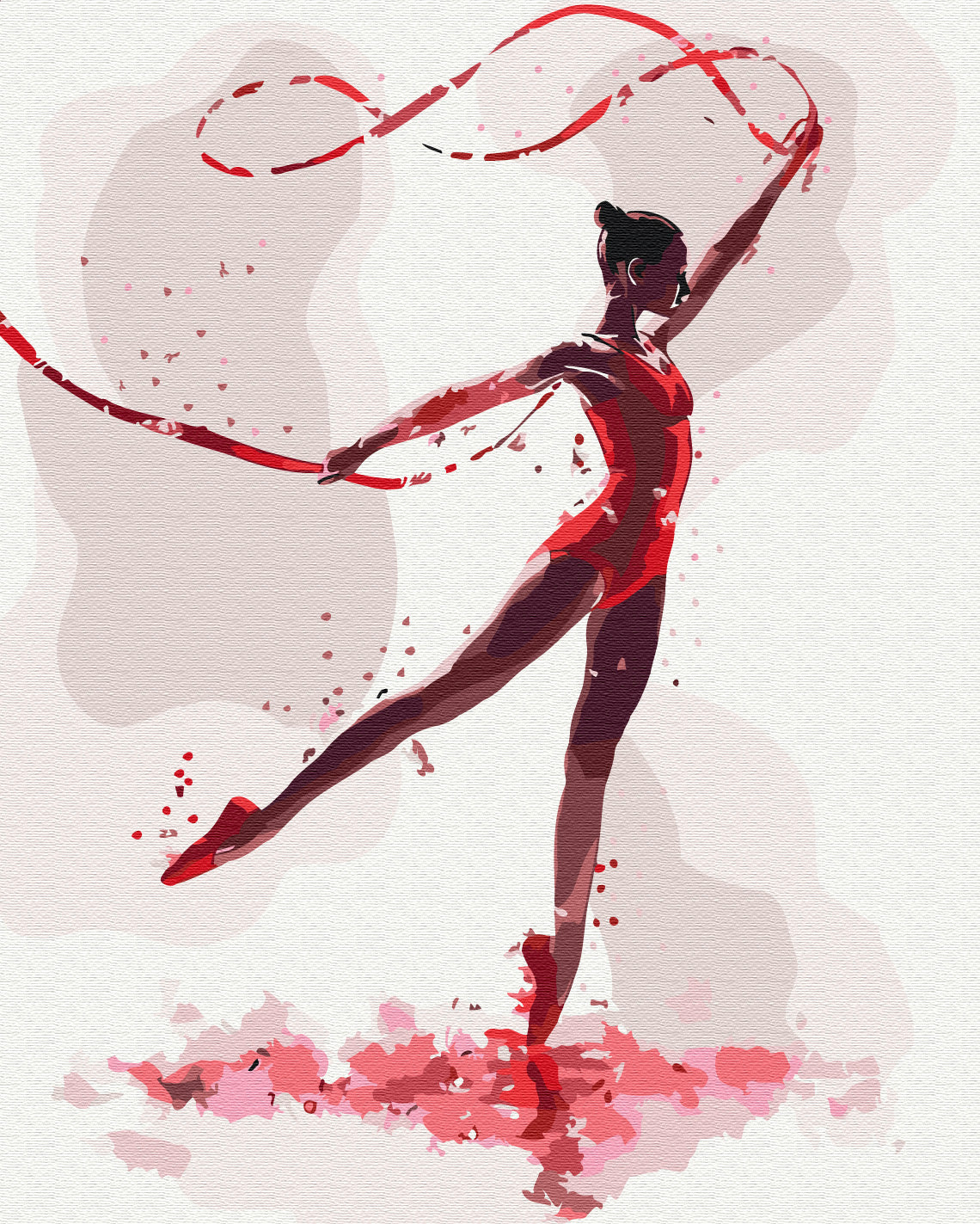 Maalaa numeroin Paint by numbers A magical gymnast