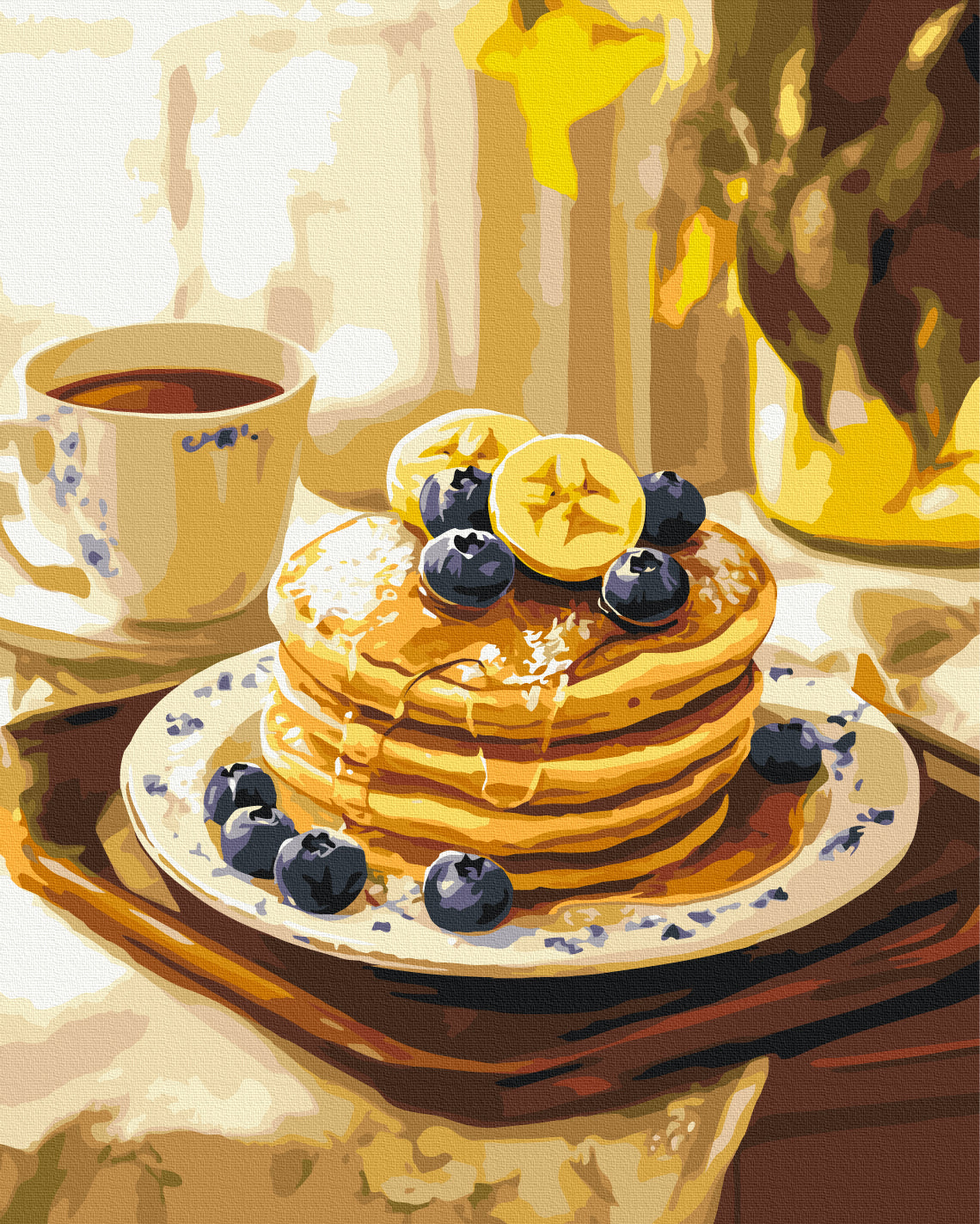 Maalaa numeroin Paint by numbers Sweet breakfast