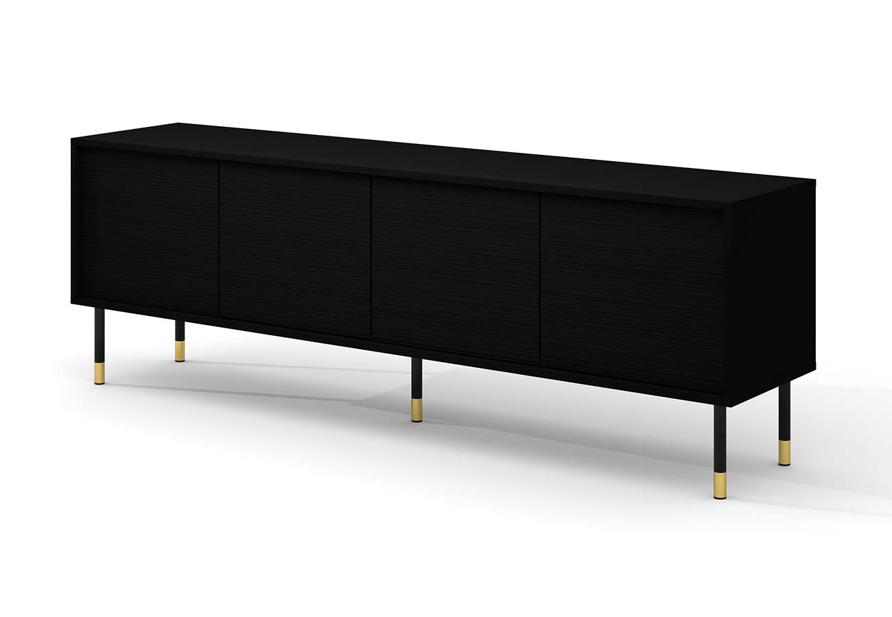 180cm Tv-taso Sherwood matta musta