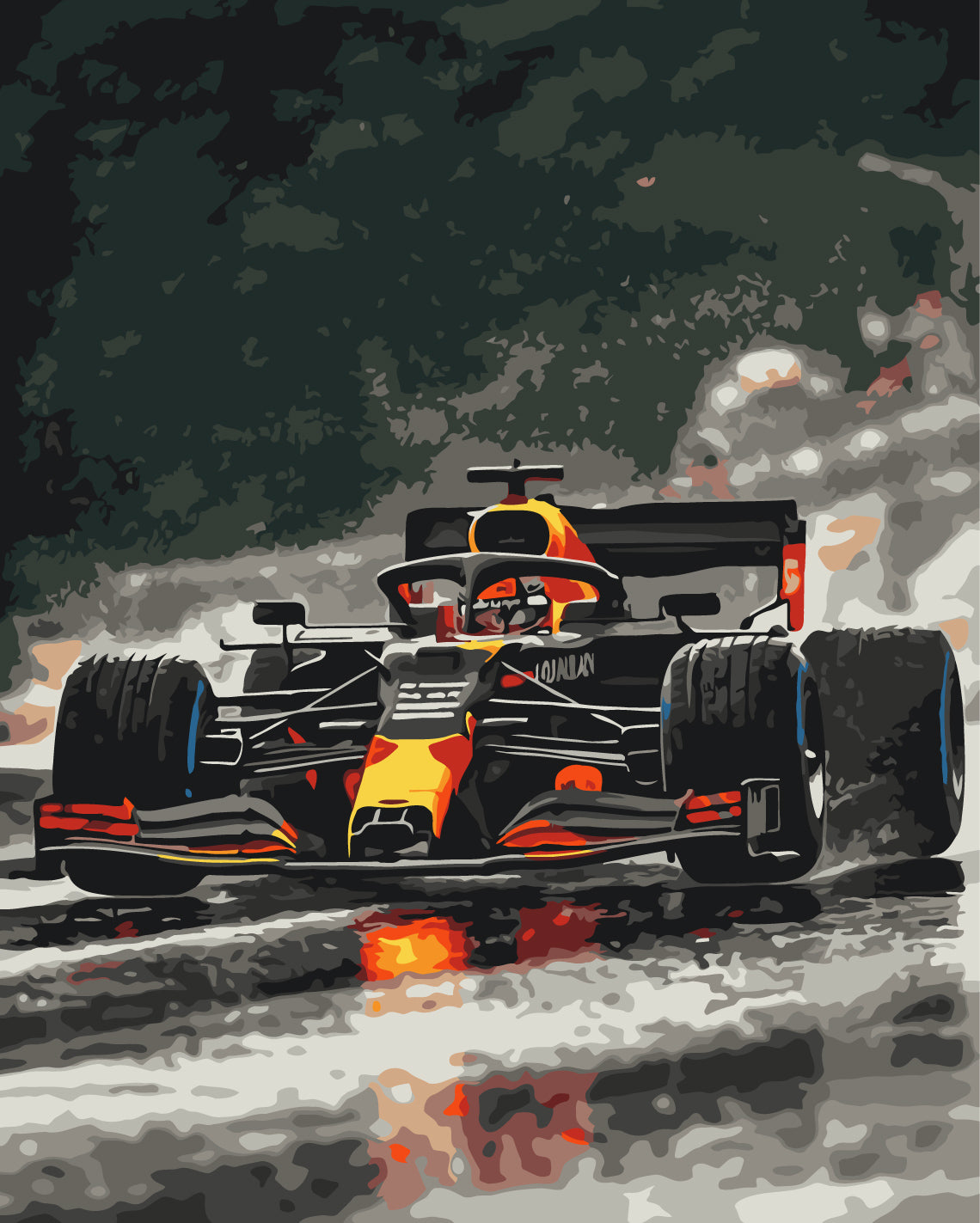 Maalaa numeroin Paint by numbers Adrenaline formula