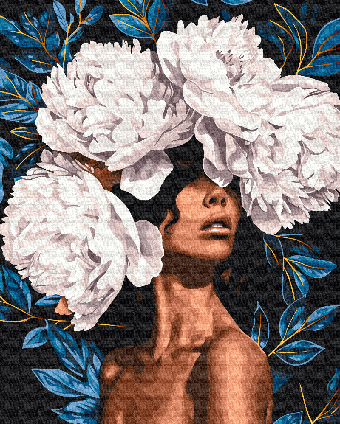 Maalaa numeroin Paint by numbers Flowering veil