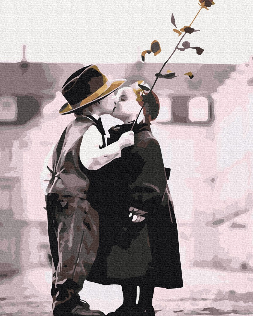 Maalaa numeroin Paint by numbers First kiss