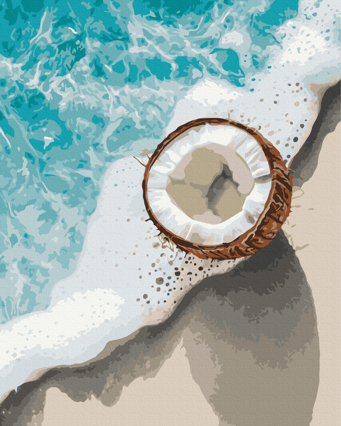 Maalaa numeroin Paint by numbers A taste of the tropics