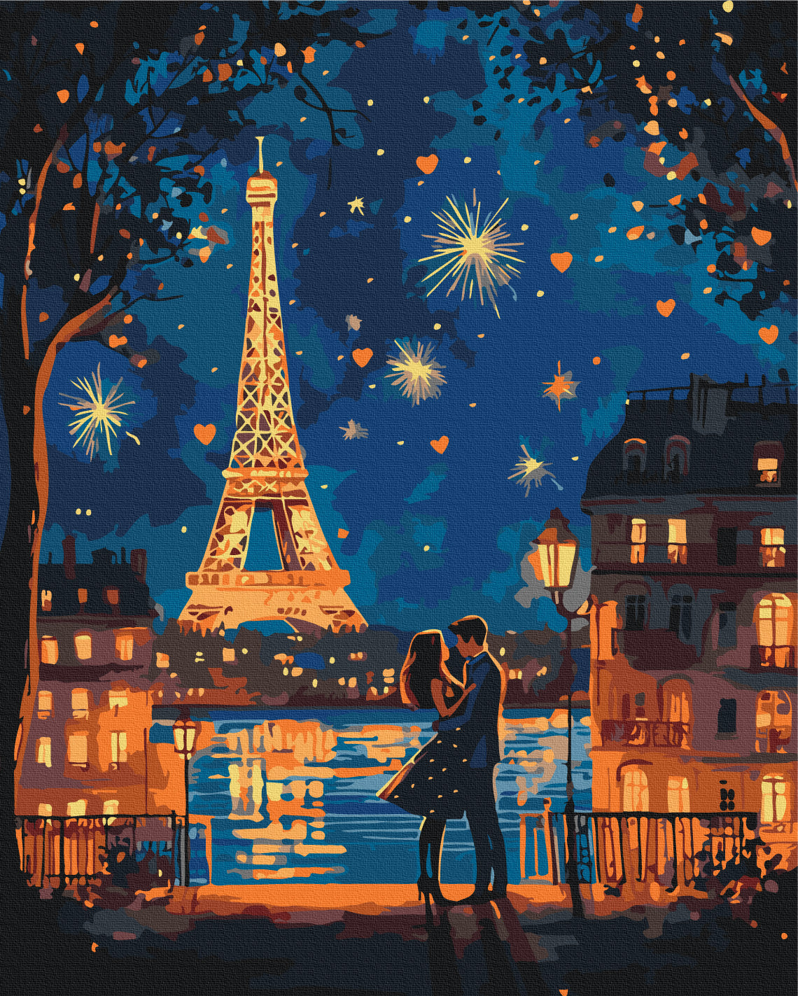 Maalaa numeroin Paint by numbers Love is in the air
