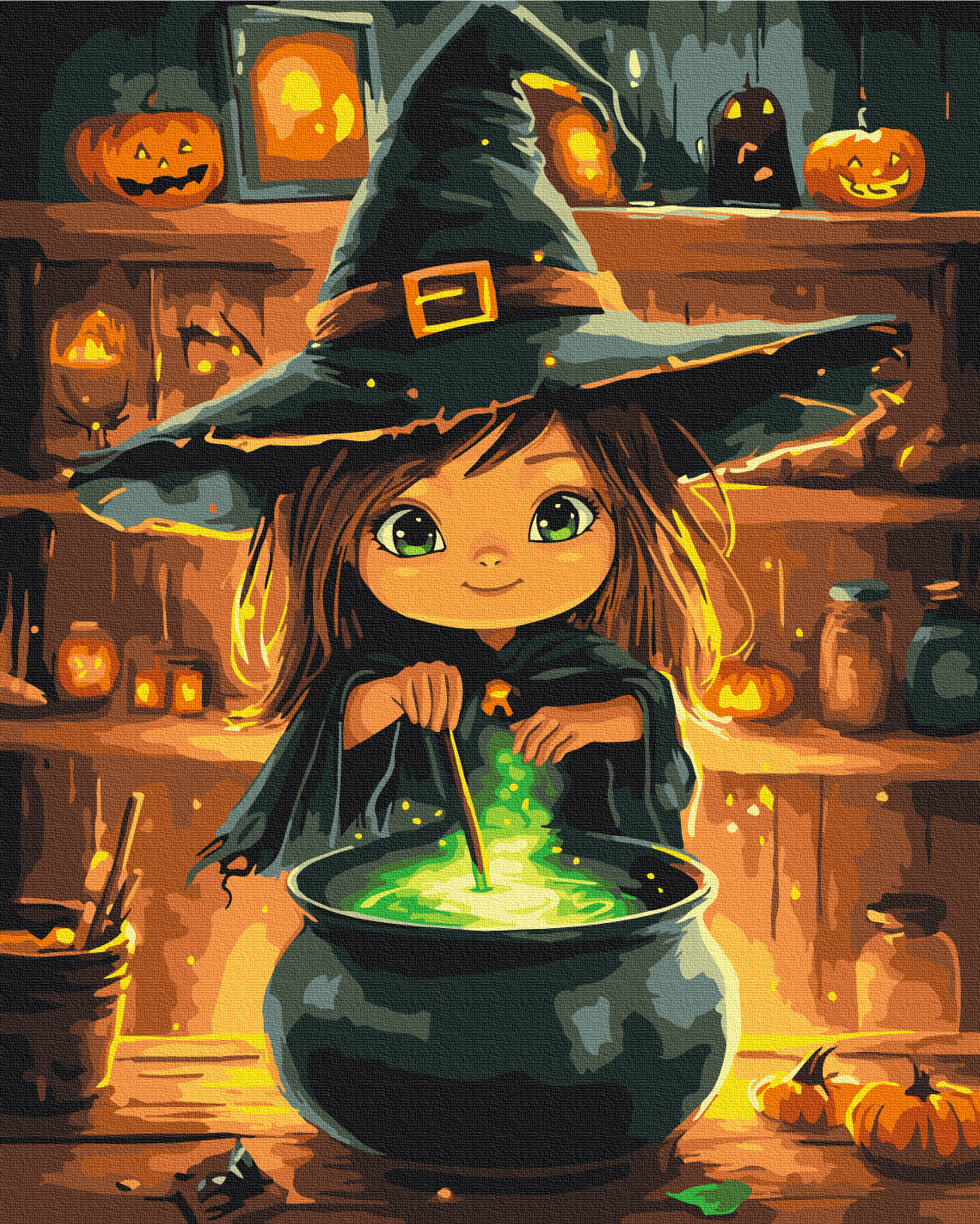 Maalaa numeroin Paint by numbers The Witch