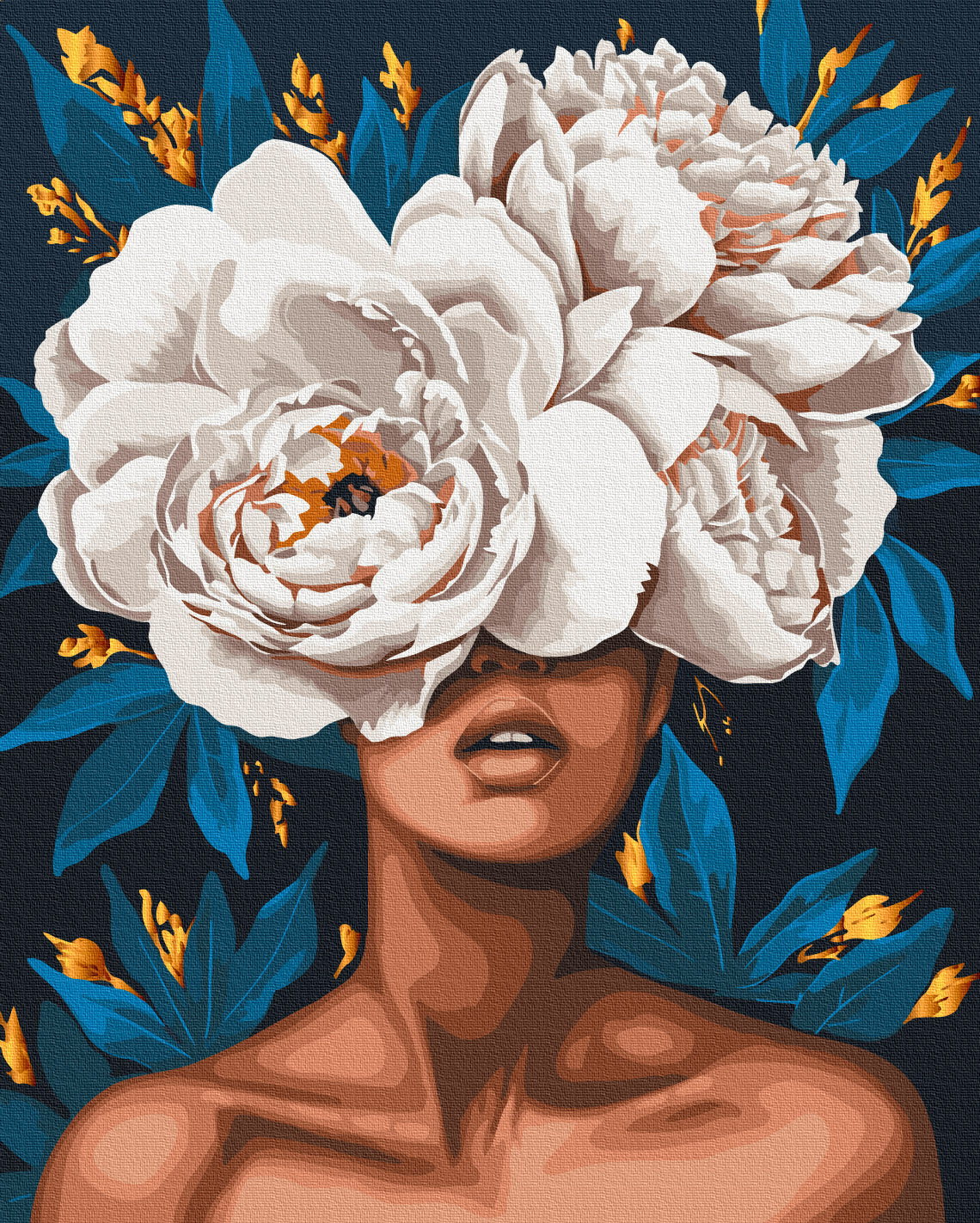 Maalaa numeroin Paint by numbers The aroma of peonies