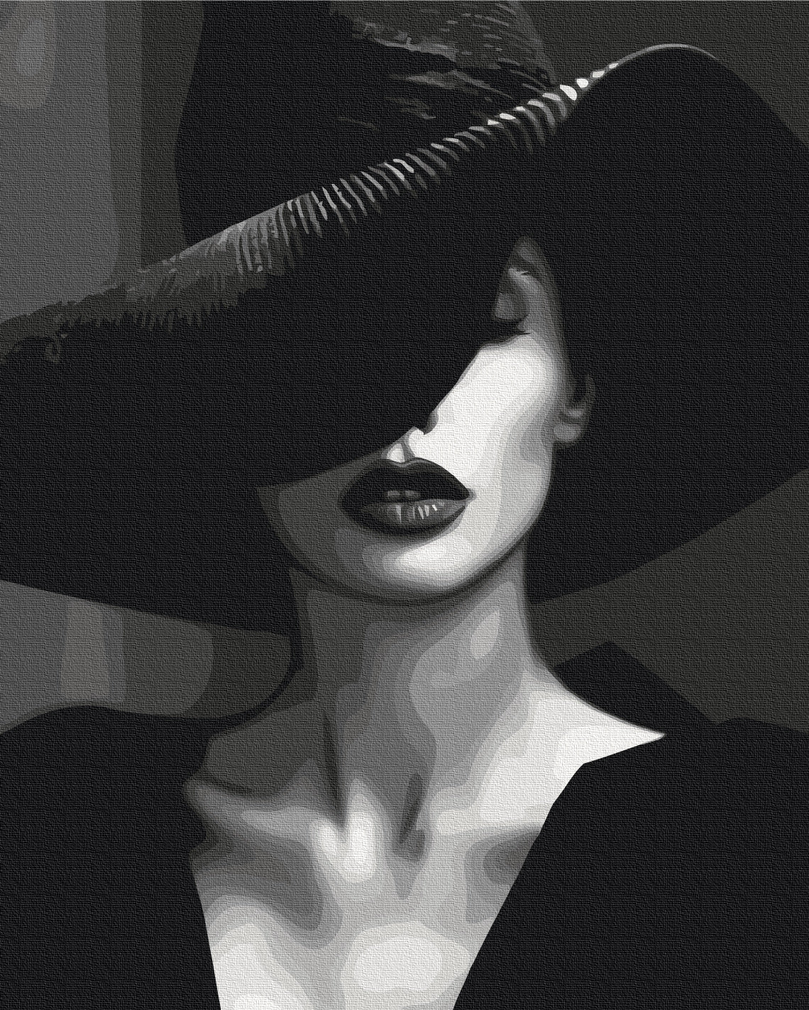 Maalaa numeroin Paint by numbers Mysterious Lady