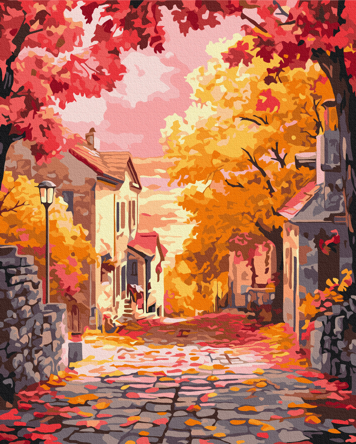 Maalaa numeroin Paint by numbers Autumn sunset
