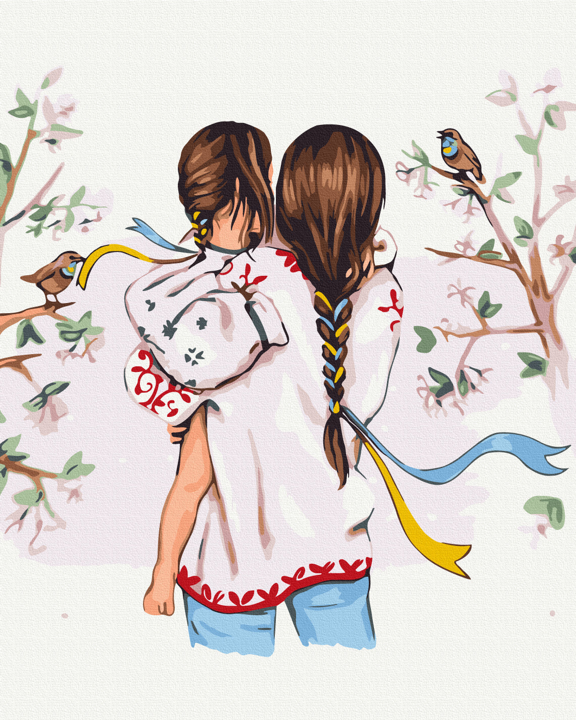 Maalaa numeroin Paint by numbers Together with my mom ©Alla Berezovska