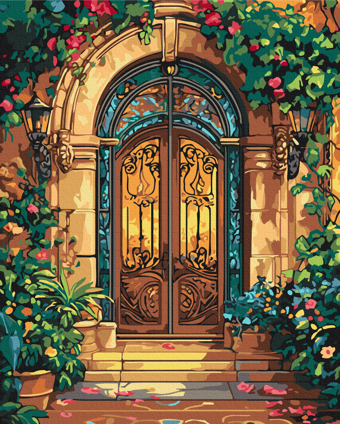 Maalaa numeroin Paint by numbers The door to a fairy tale