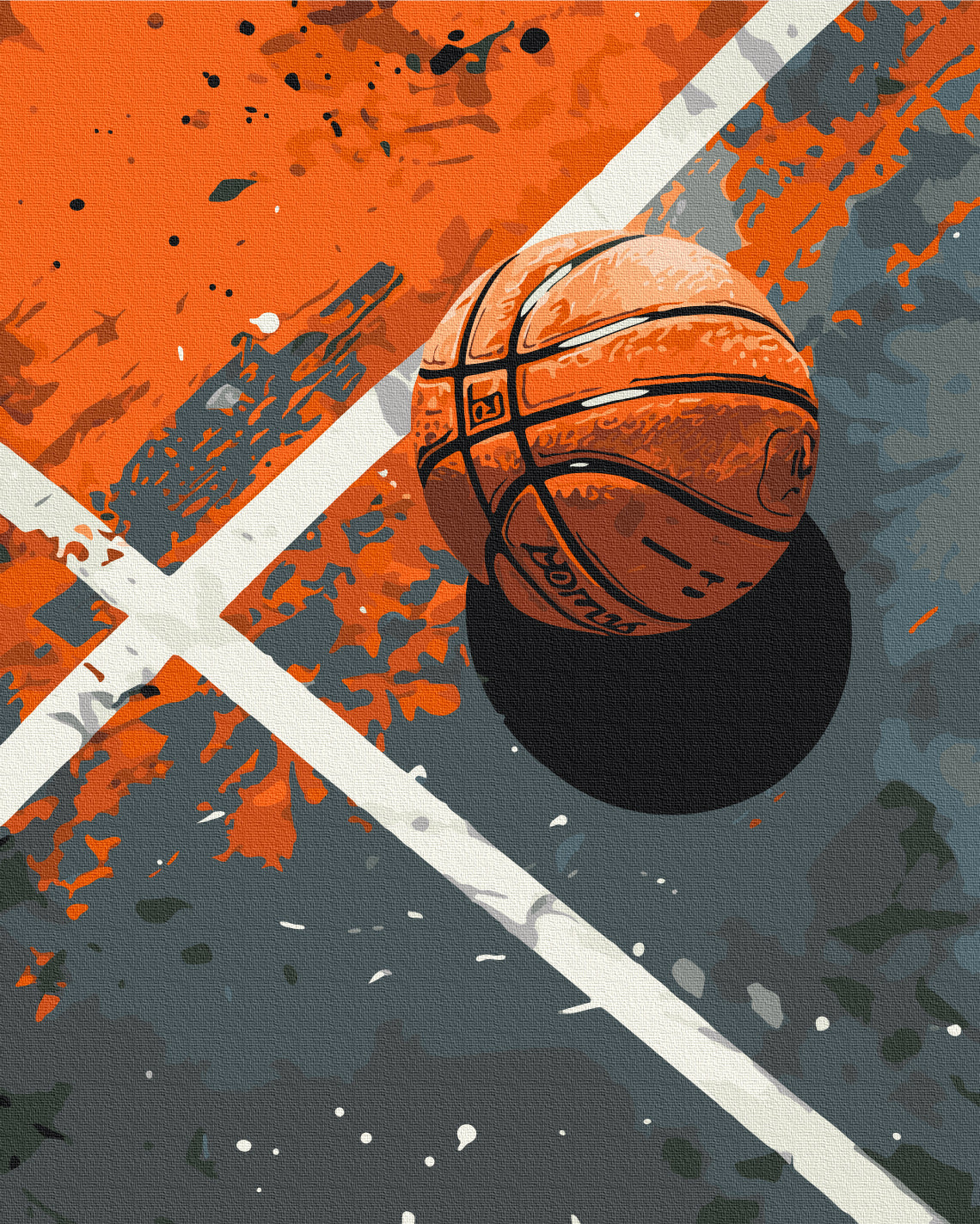 Maalaa numeroin Paint by numbers Basketball
