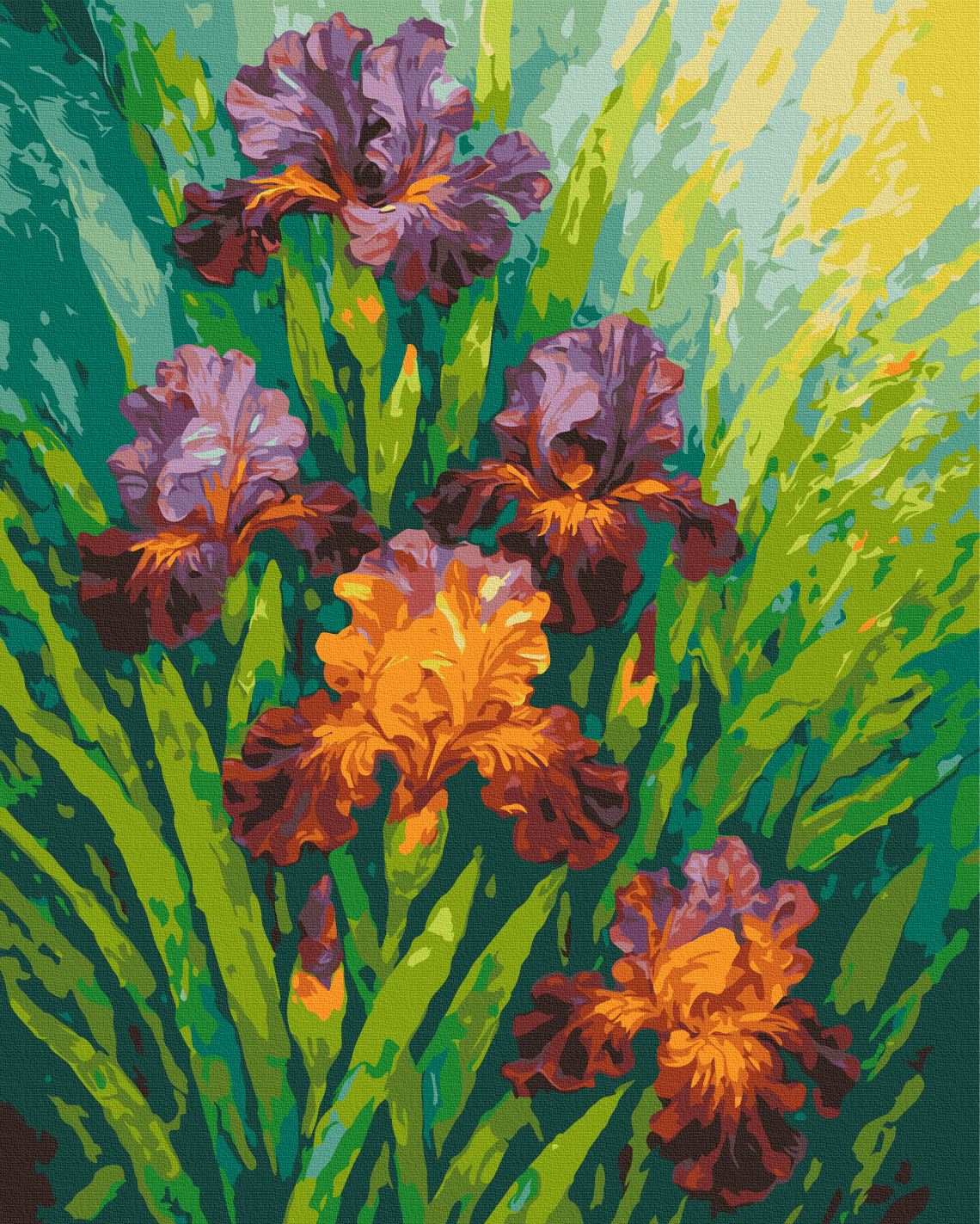 Maalaa numeroin Paint by numbers The magic of flowers © Oleg Loburak